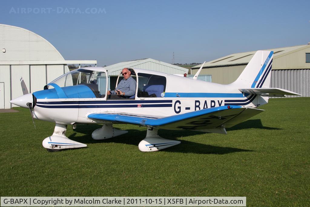 G-BAPX, 1972 Robin DR-400-160 Chevalier C/N 789, Robin DR-400-160 at Fishburn Airfield in October 2011.