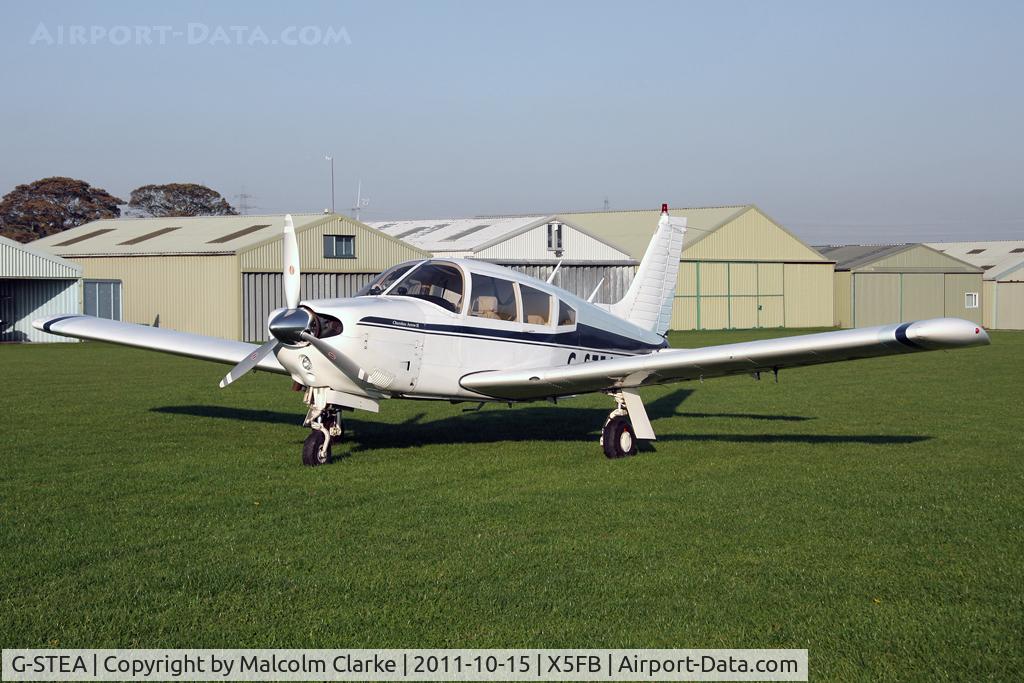 G-STEA, 1972 Piper PA-28R-200 II Cherokee Arrow C/N 28R-7235096, Piper PA-28R-200 II Cherokee Arrow at Fishburn Airfield, October 2011.