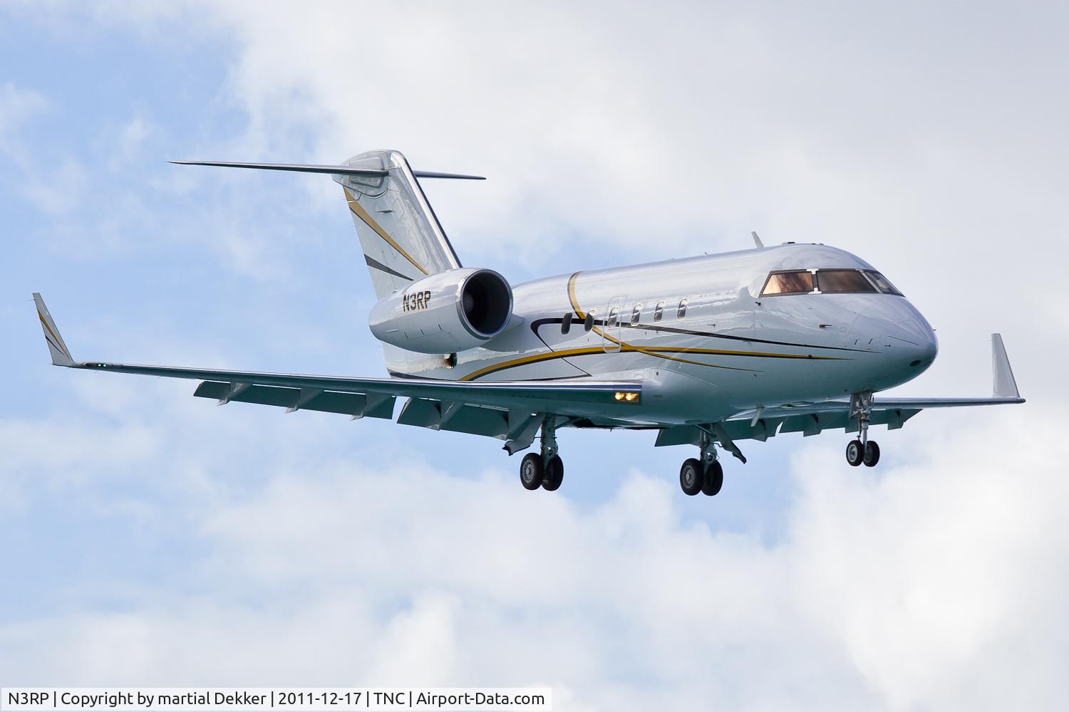 N3RP, 1981 Canadair Challenger 600 (CL-600-1A11) C/N 1011, landing to sxm