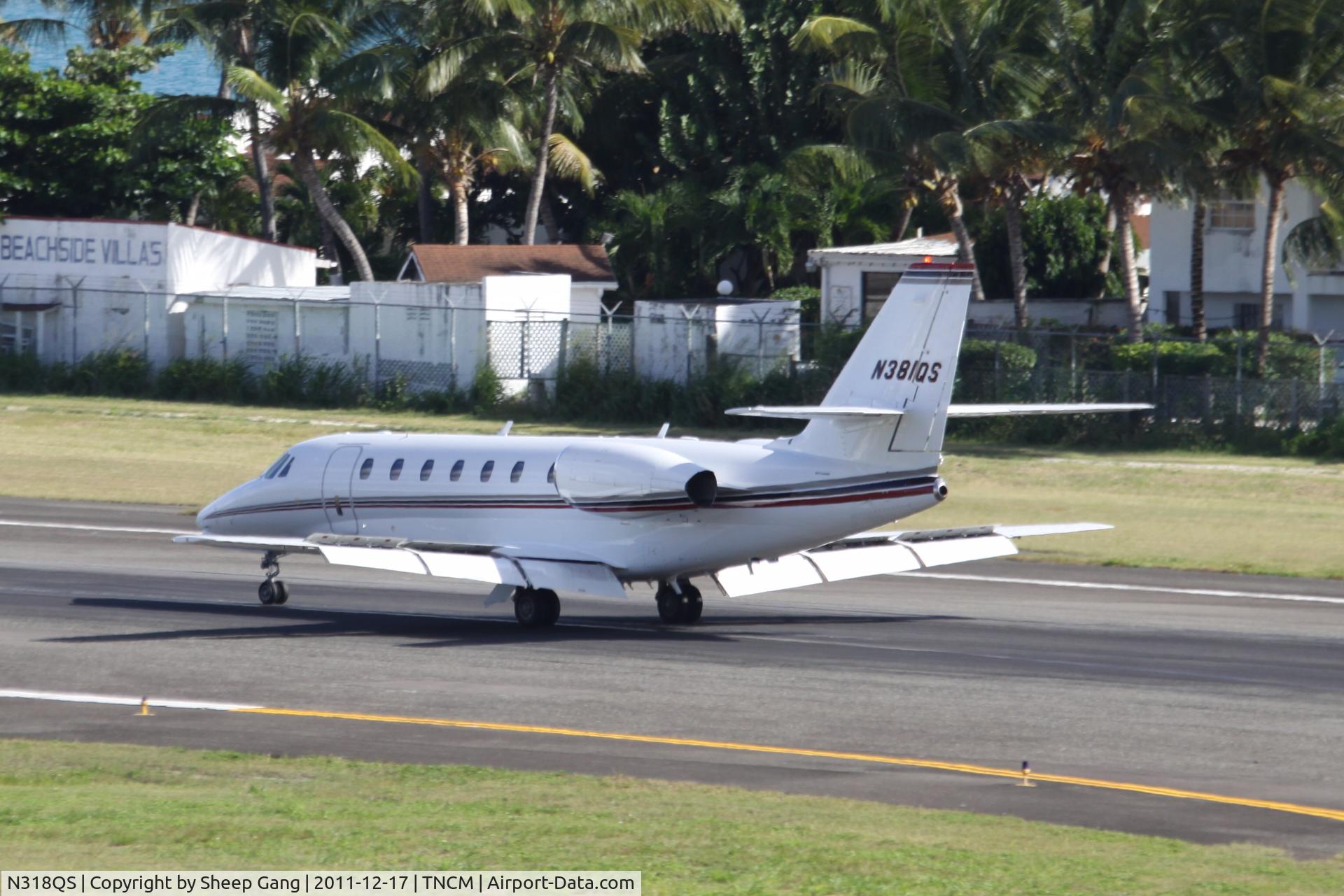 N318QS, 1997 Cessna 560 Citation Ultra C/N 560-0418, N318QS at TNCM