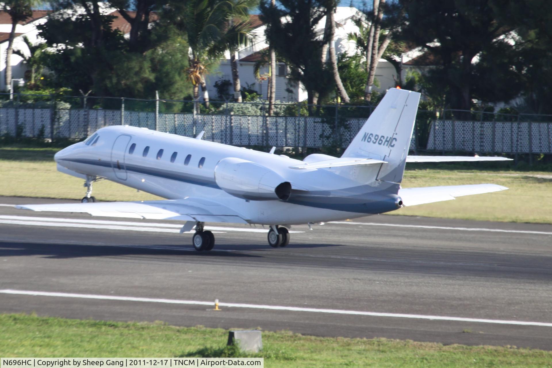 N696HC, 2009 Cessna 680 Citation Sovereign C/N 680-0266, N696HC at TNCM