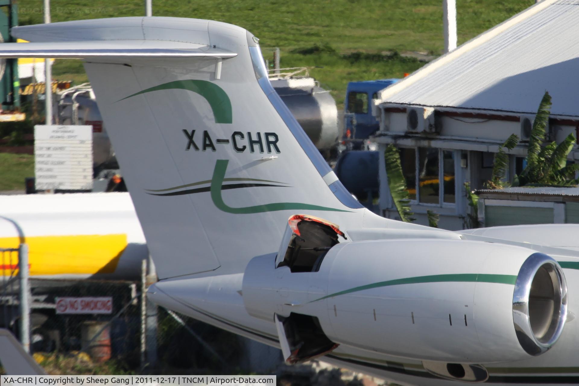 XA-CHR, 1994 Gulfstream Aerospace Gulfstream IVSP C/N 1250, XA-CHR at TNCM