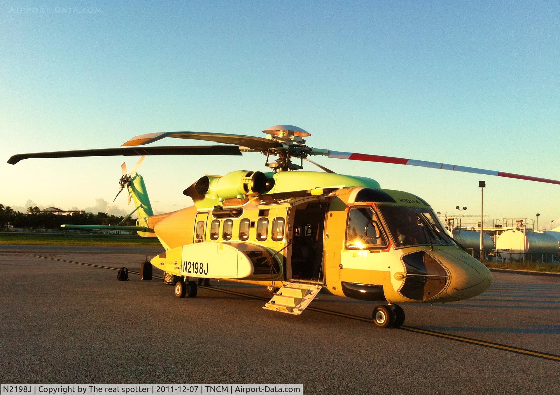 N2198J, 2010 Sikorsky S-92A C/N 920154, N2198J at TNCM