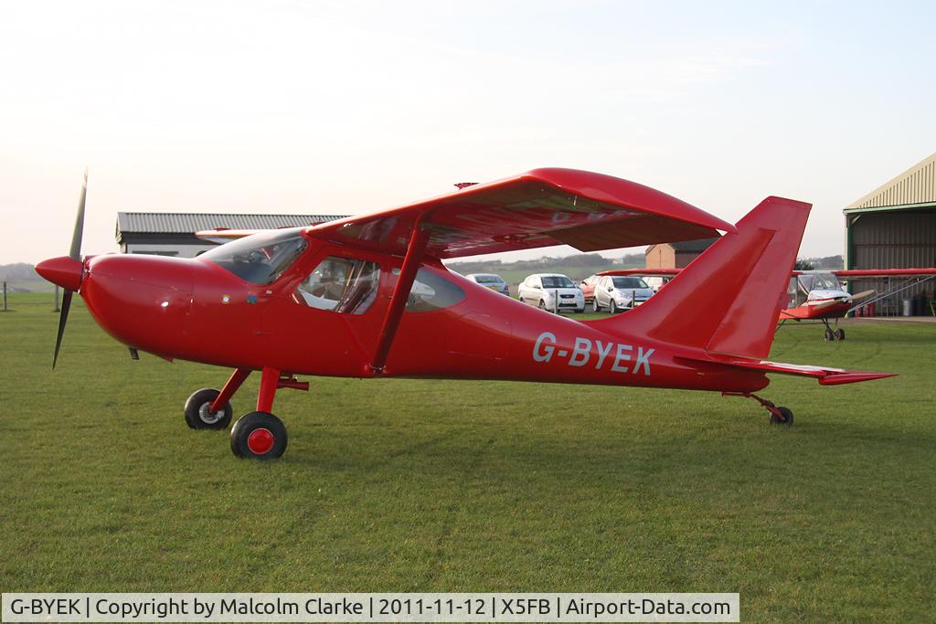G-BYEK, 2000 Stoddard-Hamilton GlaStar GS-1 C/N PFA 295-13087, Stoddard-Hamilton Glastar, Fishburn Airfield, November 2011.