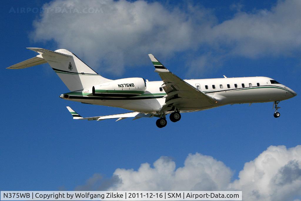 N375WB, 2008 Bombardier BD-700-1A11 Global 5000 C/N 9288, visitor