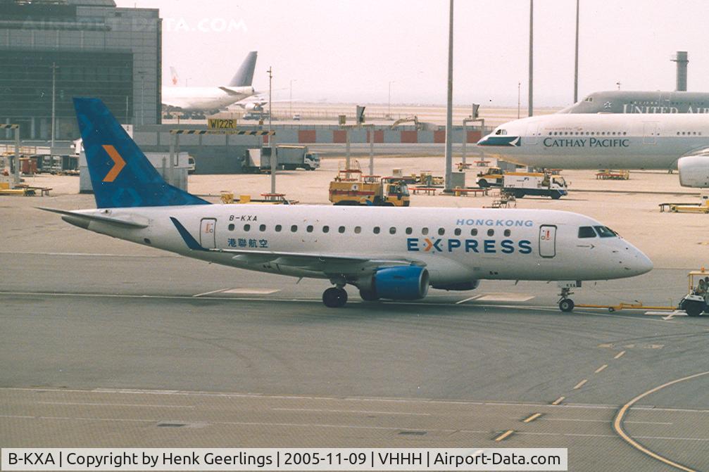 B-KXA, 2005 Embraer 170LR (ERJ-170-100LR) C/N 17000081, Hongkong Express