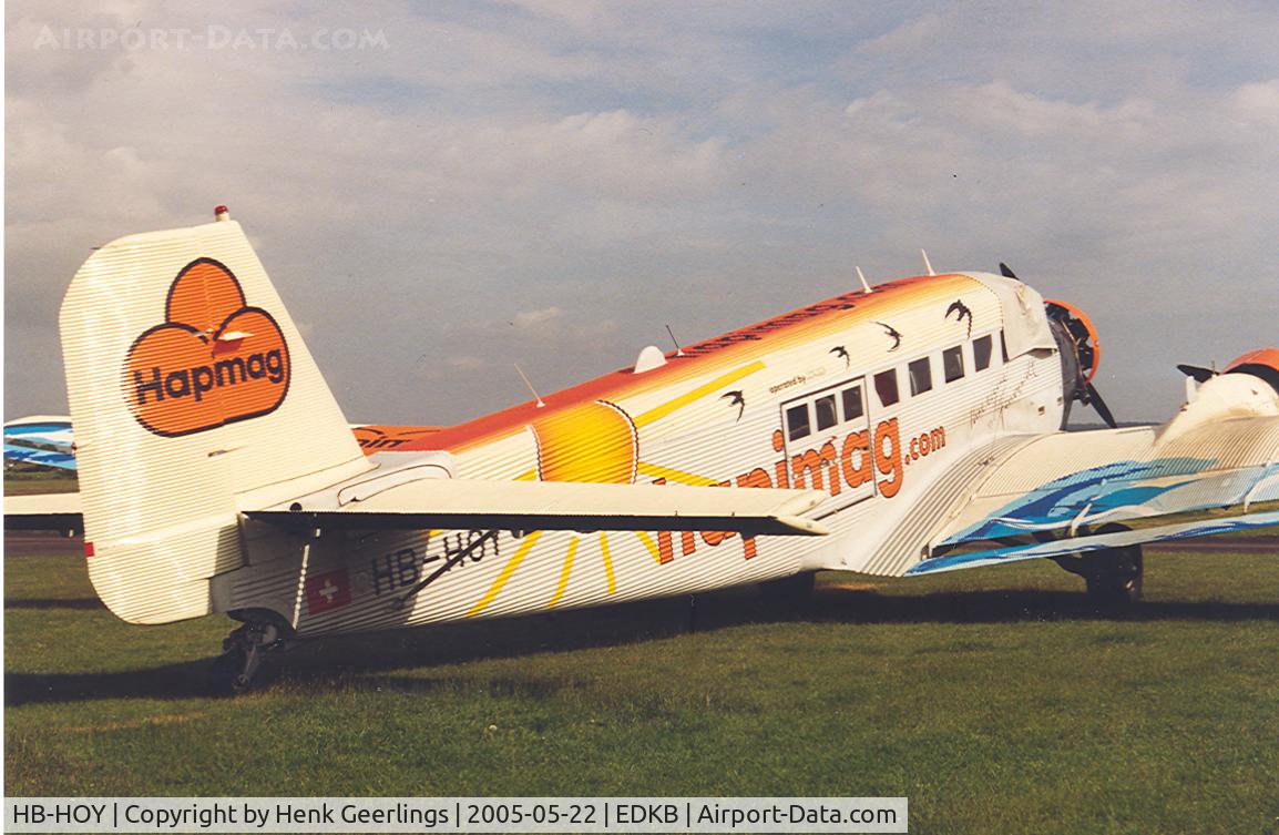 HB-HOY, 1949 Junkers (CASA) 352A-3 (Ju-52) C/N 96, Ju-AIR , spcl cs Hapimag