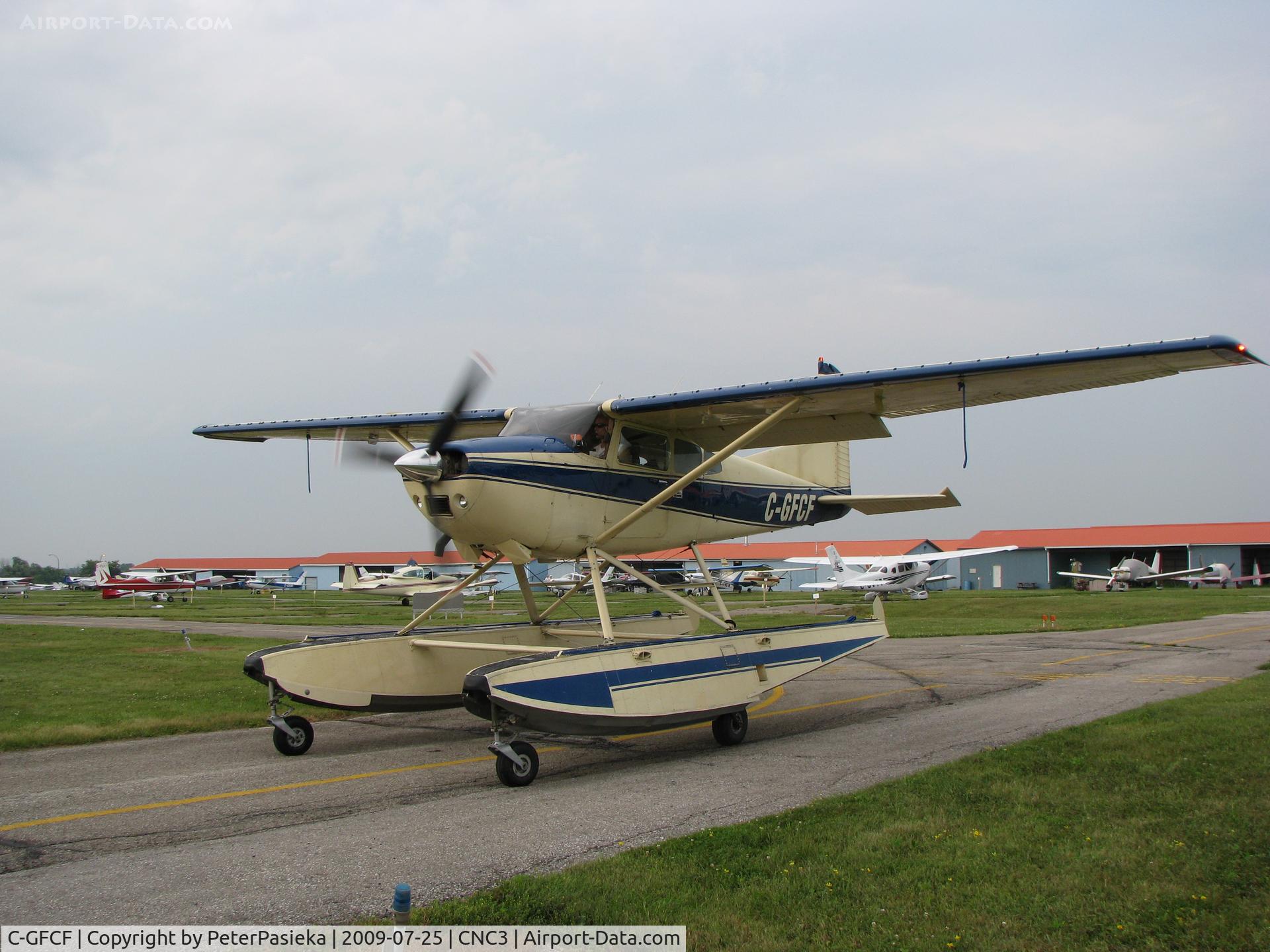 C-GFCF, 1977 Cessna A185F Skywagon 185 C/N 18503471, @ Brampton Airport