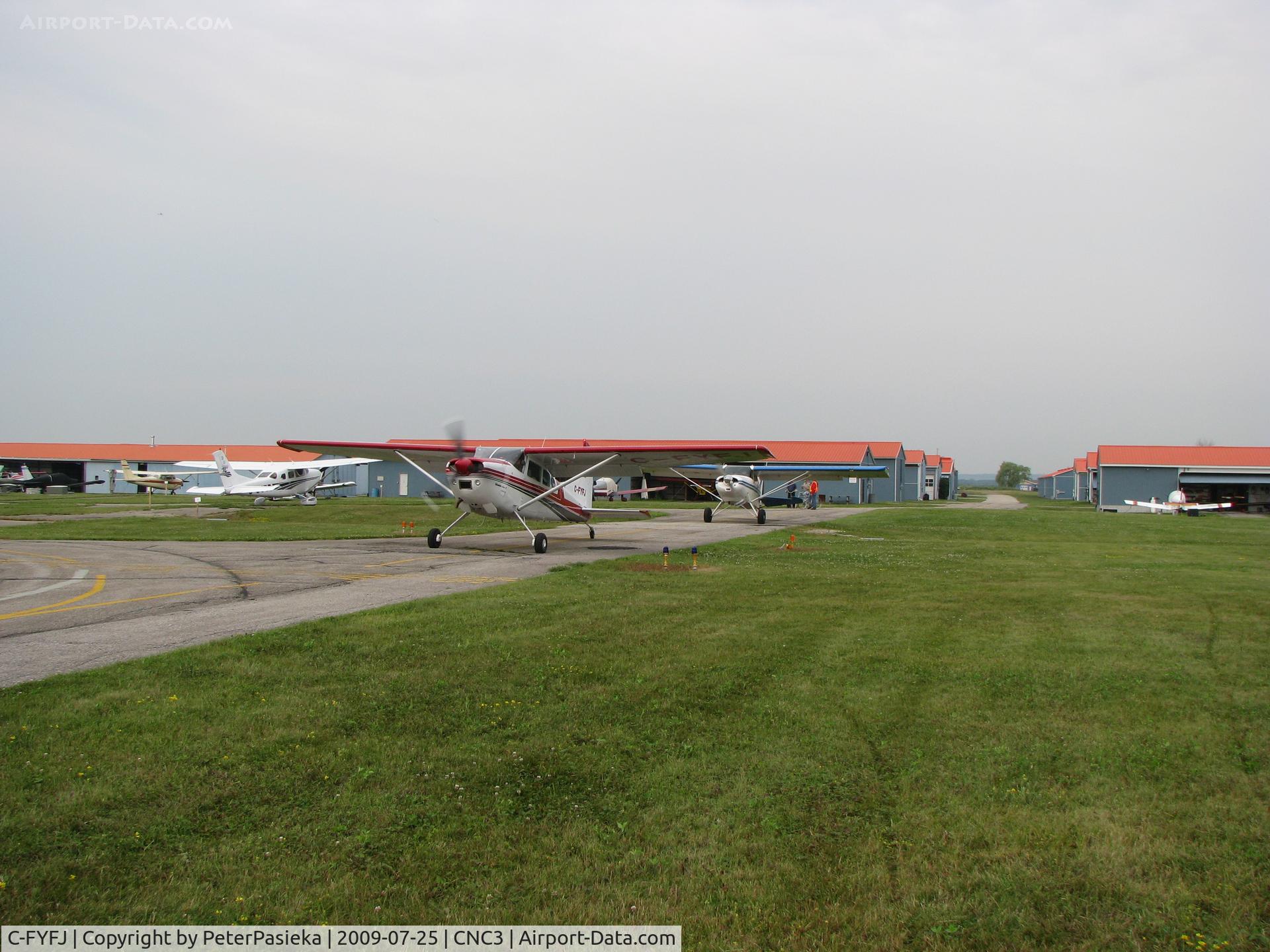 C-FYFJ, Cessna A185F Skywagon 185 C/N 18503797, @ Brampton Airport