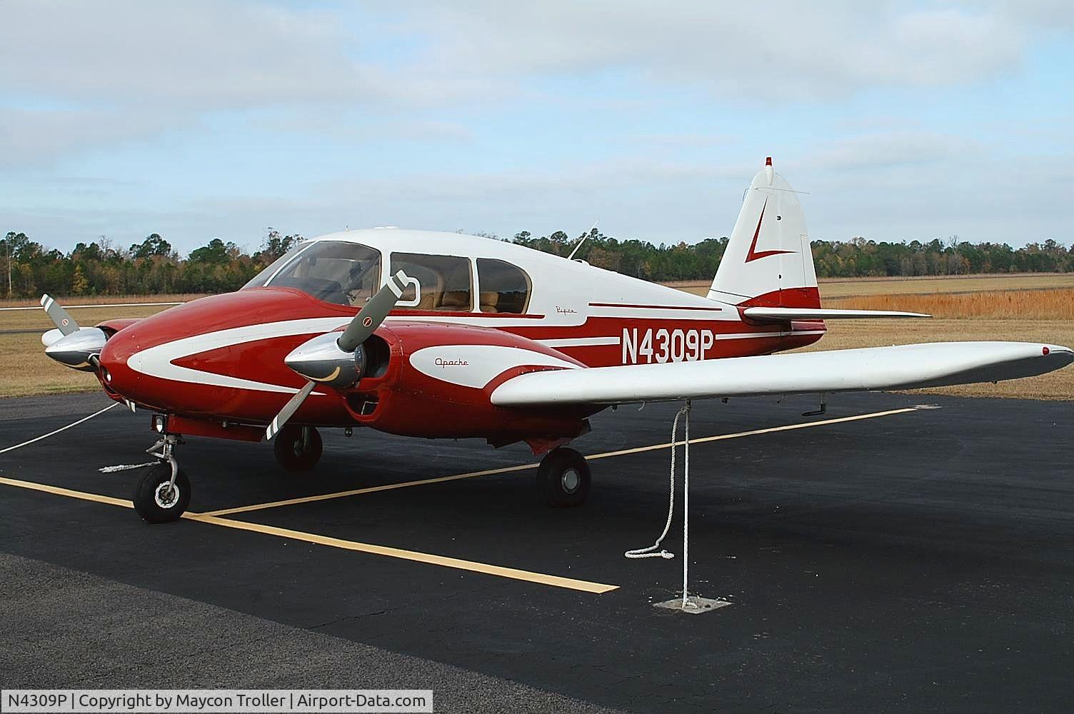 N4309P, 1959 Piper PA-23-160 Apache C/N 23-1810, 1959 Piper PA-23-160