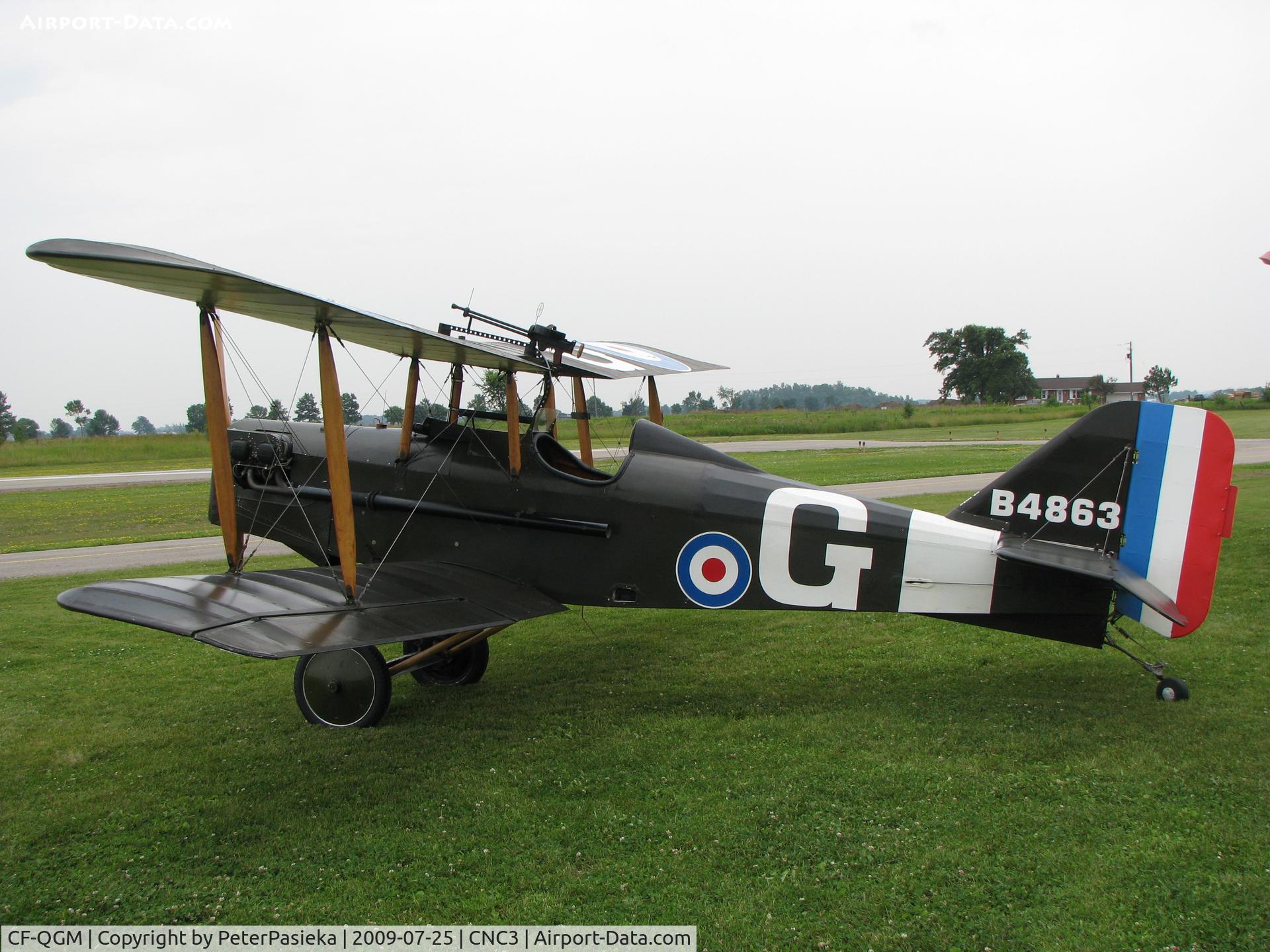 CF-QGM, 1970 Royal Aircraft Factory SE-5A Replica C/N G70 003, The Great War Flying Museum