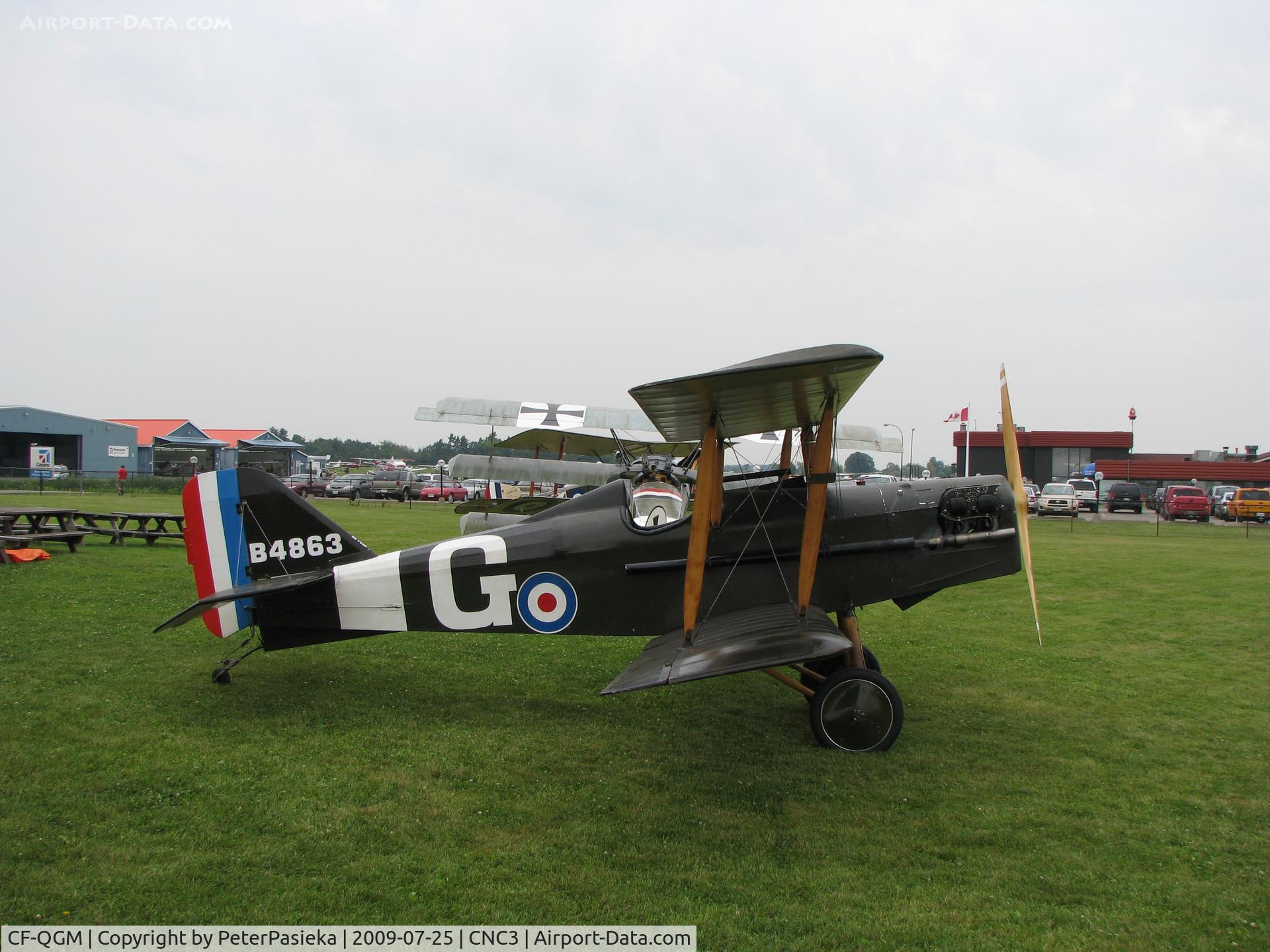 CF-QGM, 1970 Royal Aircraft Factory SE-5A Replica C/N G70 003, The Great War Flying Museum