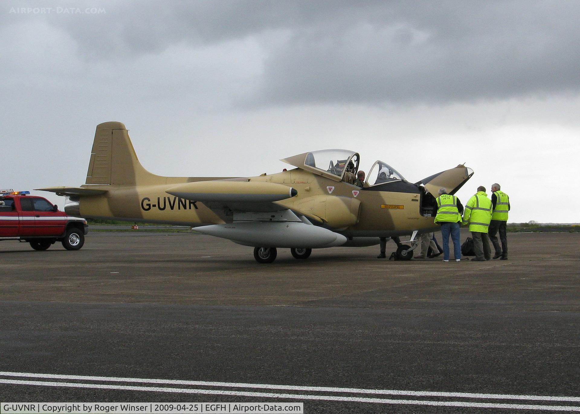 G-UVNR, 1971 BAC 167 Strikemaster Mk.87 C/N EEP/JP/2876, Visiting Swansea Airport.