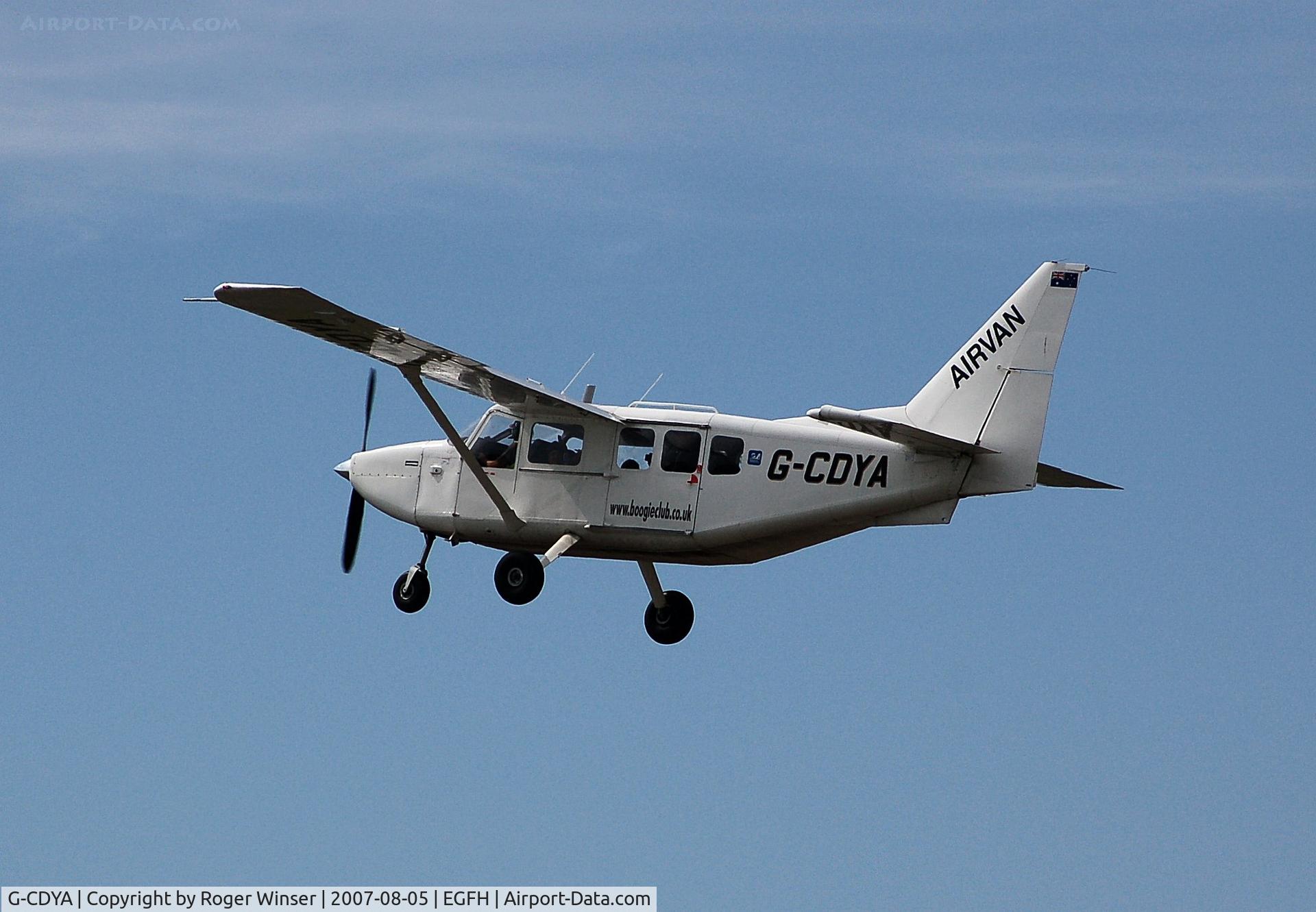 G-CDYA, 2006 Gippsland GA-8 Airvan C/N GA8-05-090, Used by Swansea Skydive.