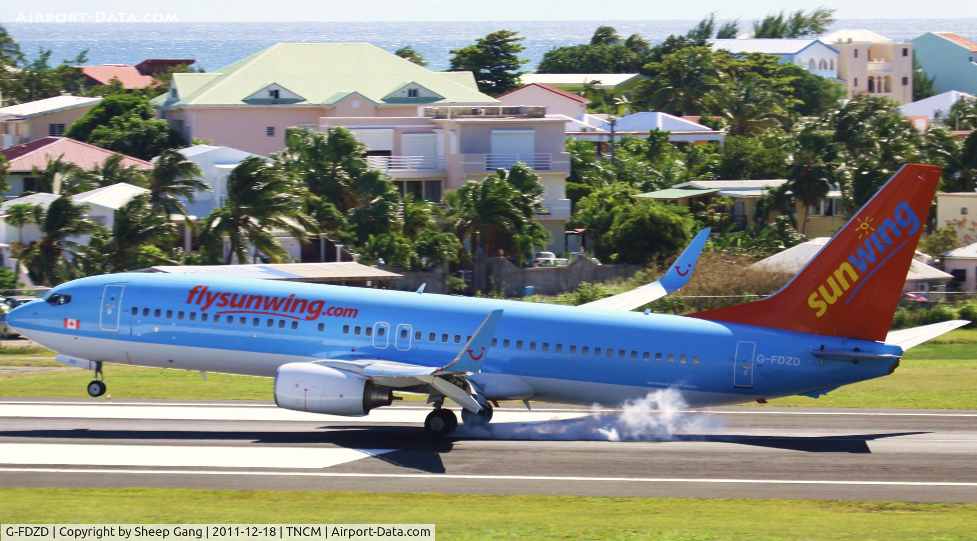 G-FDZD, 2007 Boeing 737-8K5 C/N 35132, G-FDZD at TNCM