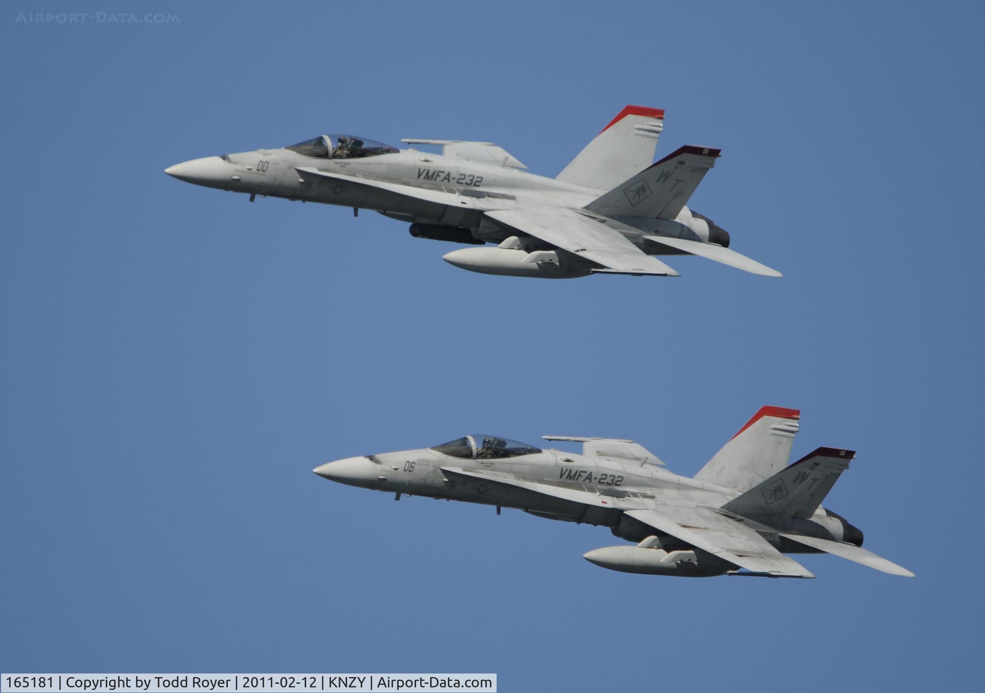 165181, McDonnell Douglas F/A-18C Hornet C/N 1304/C406, Marine Hornets