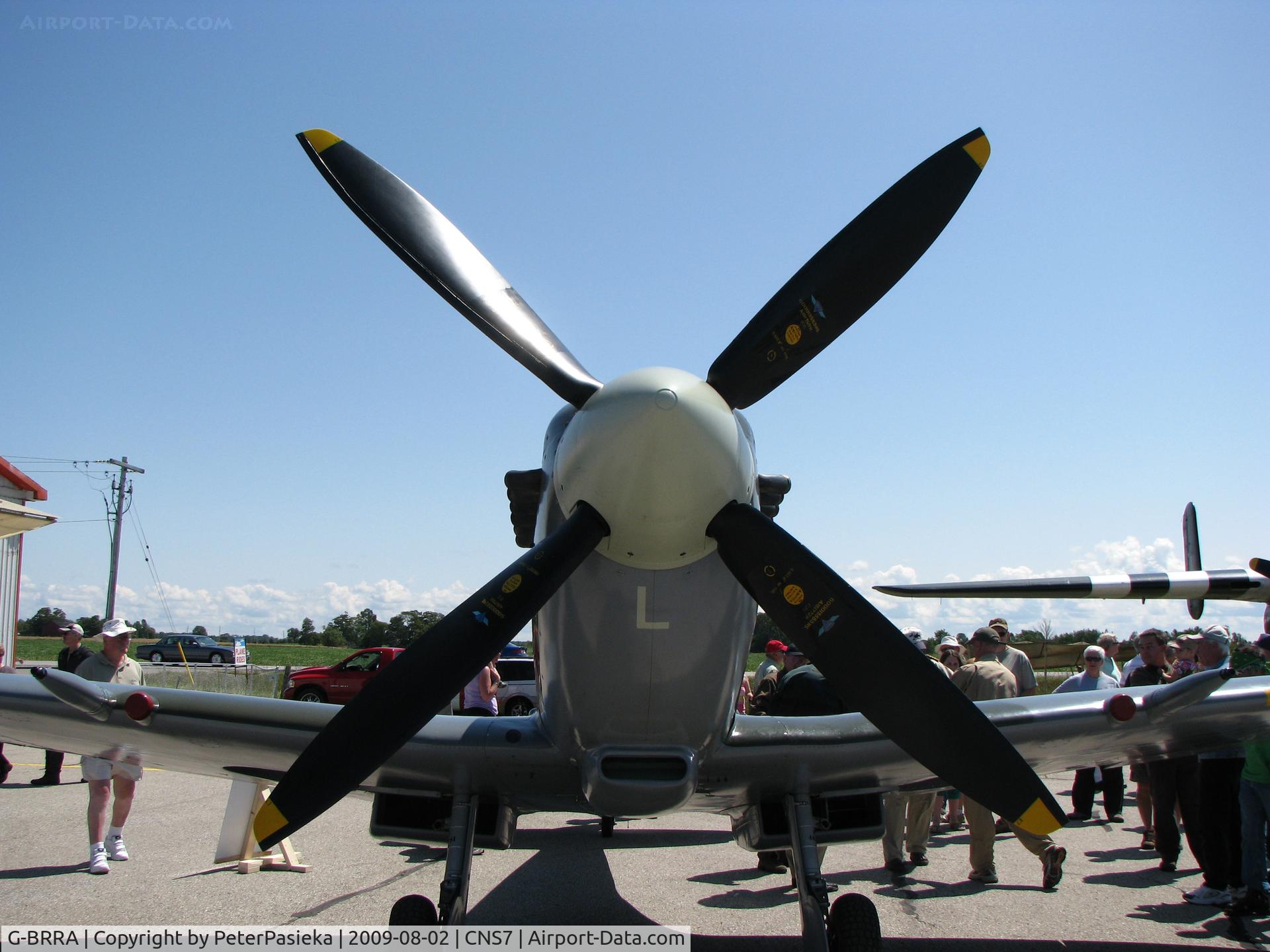 G-BRRA, 1942 Supermarine 361 Spitfire LF.IXc C/N CBAF.IX.8185, Spitfire at Kincardine Fly-in