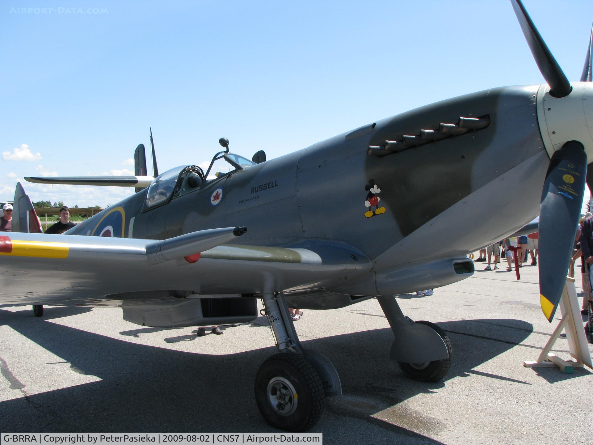 G-BRRA, 1942 Supermarine 361 Spitfire LF.IXc C/N CBAF.IX.8185, Spitfire at Kincardine Fly-in