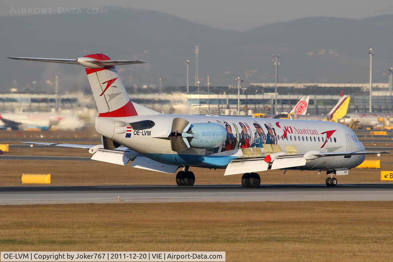 OE-LVM, 1991 Fokker F100 (F-28-0100) C/N 11361, Austrian arrows