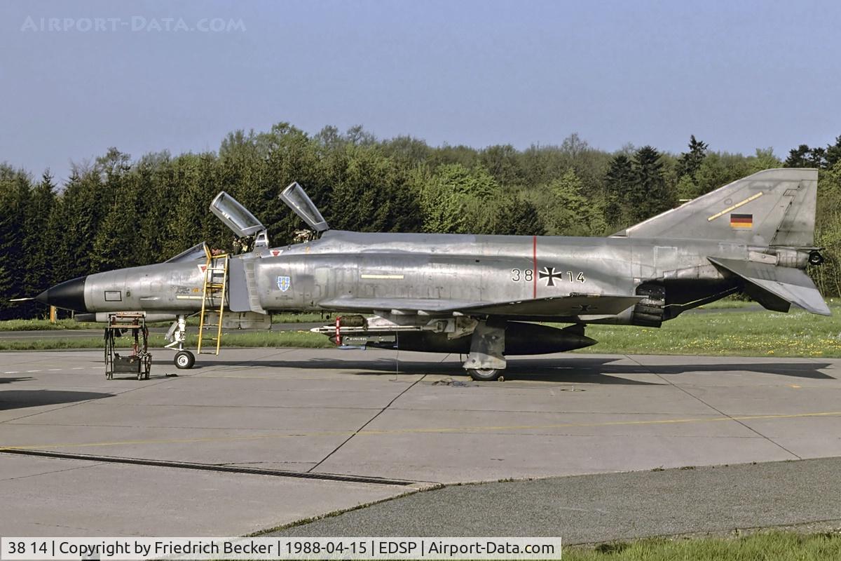 38 14, 1974 McDonnell Douglas F-4F Phantom II C/N 4646, post flight inspection