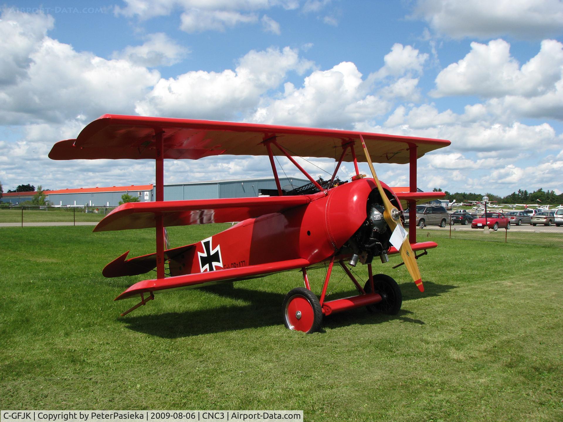 C-GFJK, 1981 Fokker Dr.1 Triplane Replica C/N 102/17, The Great War Flying Museum