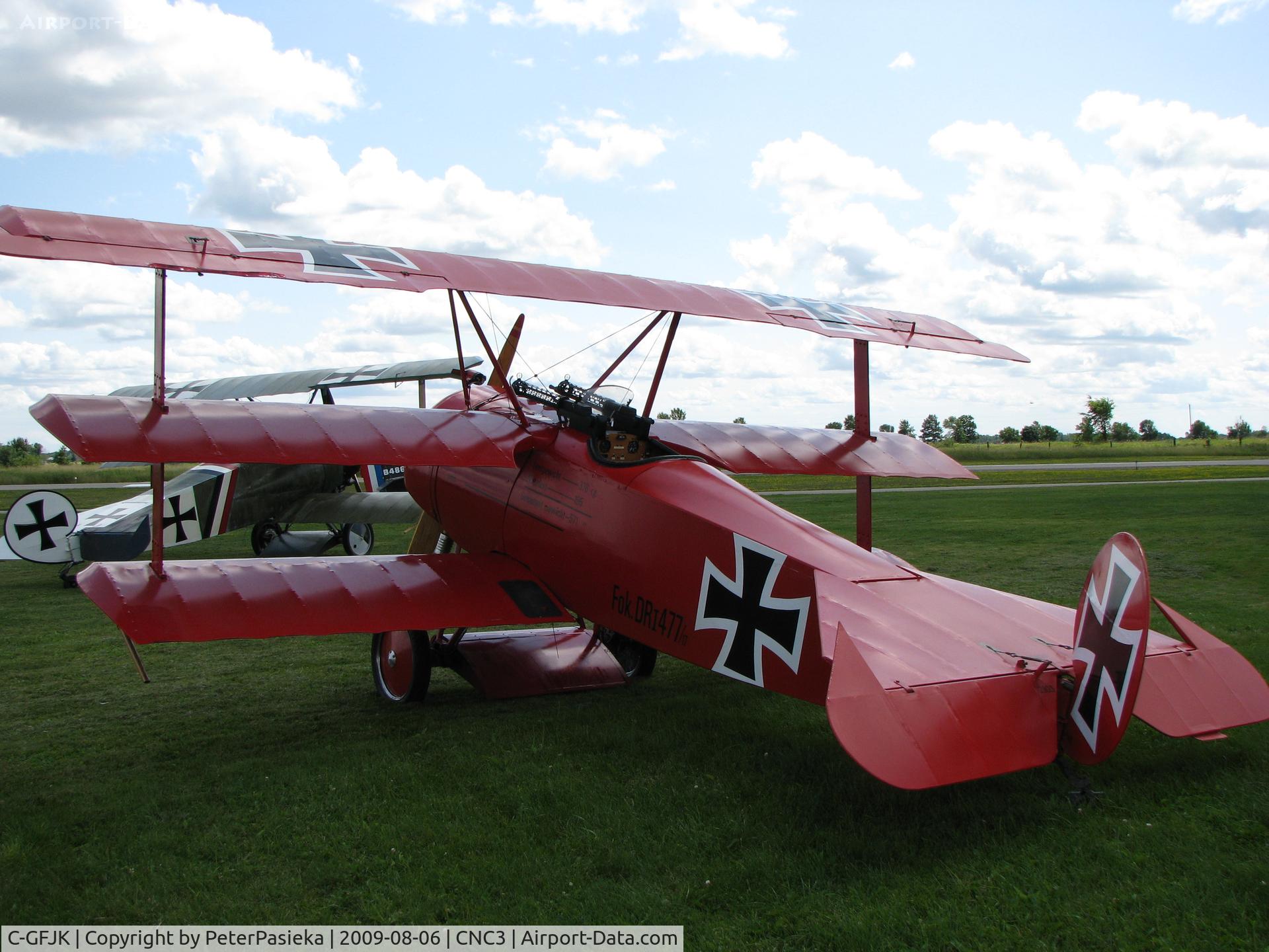 C-GFJK, 1981 Fokker Dr.1 Triplane Replica C/N 102/17, The Great War Flying Museum