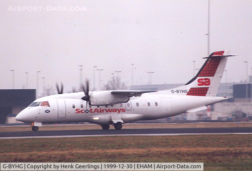 G-BYHG, 1998 Dornier 328-100 C/N 3098, ScotAirways at Schiphol