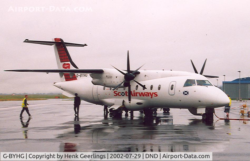 G-BYHG, 1998 Dornier 328-100 C/N 3098, ScotAirways at Dundee Airport , Scotland