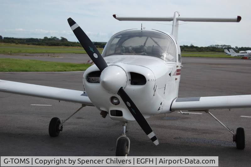 G-TOMS, 1979 Piper PA-38-112 Tomahawk Tomahawk C/N 38-79A0453, G-TOMS at Fuel pumps
