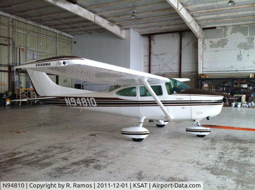 N94810, 1978 Cessna 182Q Skylane C/N 18266515, N94810 as it sat in a hangar at Landmark Aviation in San Antonio, Texas