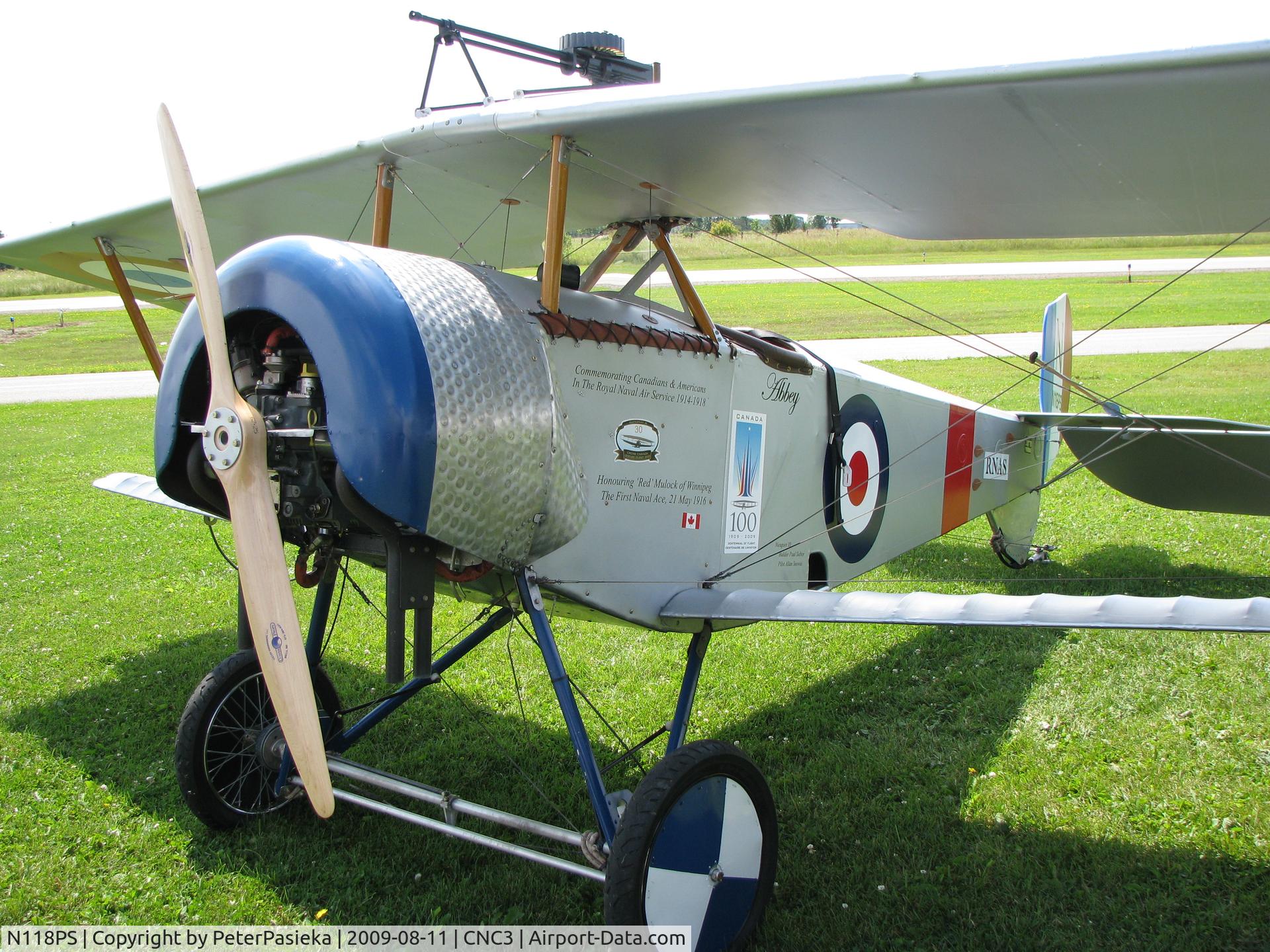 N118PS, 2003 Nieuport 11 Replica C/N 009, 7/8 scale Nieuport 11 visiting The Great War Flying Museum