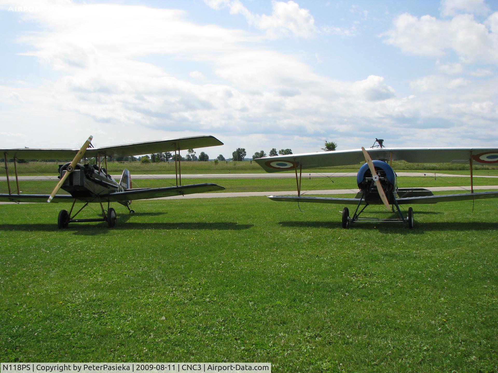 N118PS, 2003 Nieuport 11 Replica C/N 009, 7/8 scale Nieuport 11 visiting The Great War Flying Museum