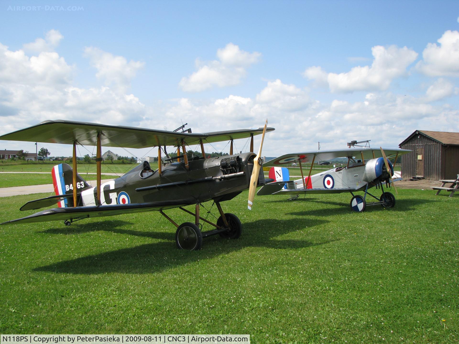 N118PS, 2003 Nieuport 11 Replica C/N 009, 7/8 scale Nieuport 11 visiting The Great War Flying Museum