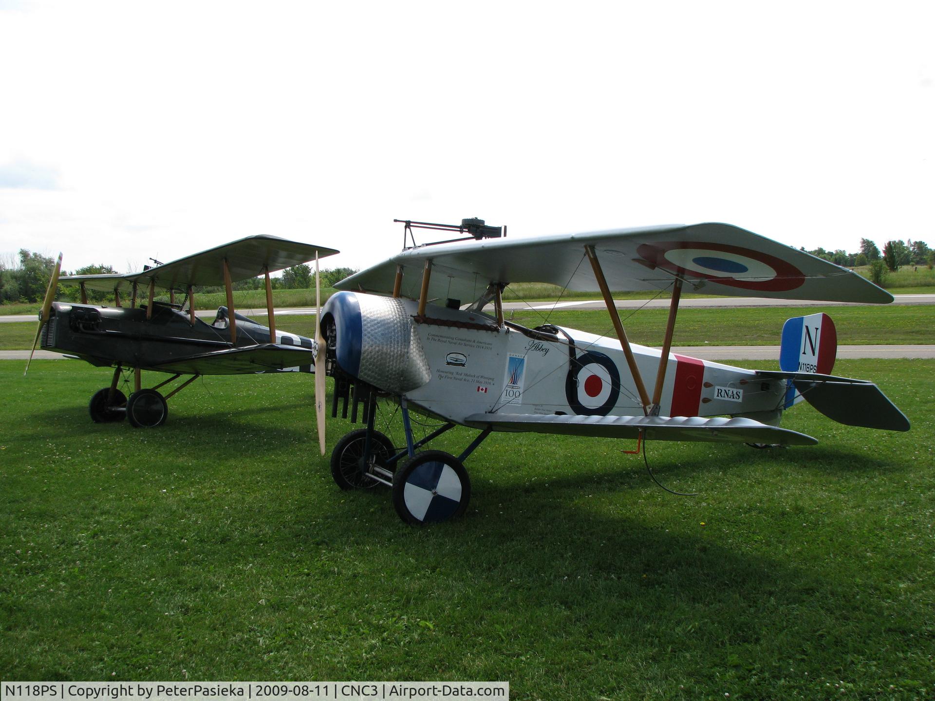 N118PS, 2003 Nieuport 11 Replica C/N 009, 7/8 scale Nieuport 11 visiting The Great War Flying Museum