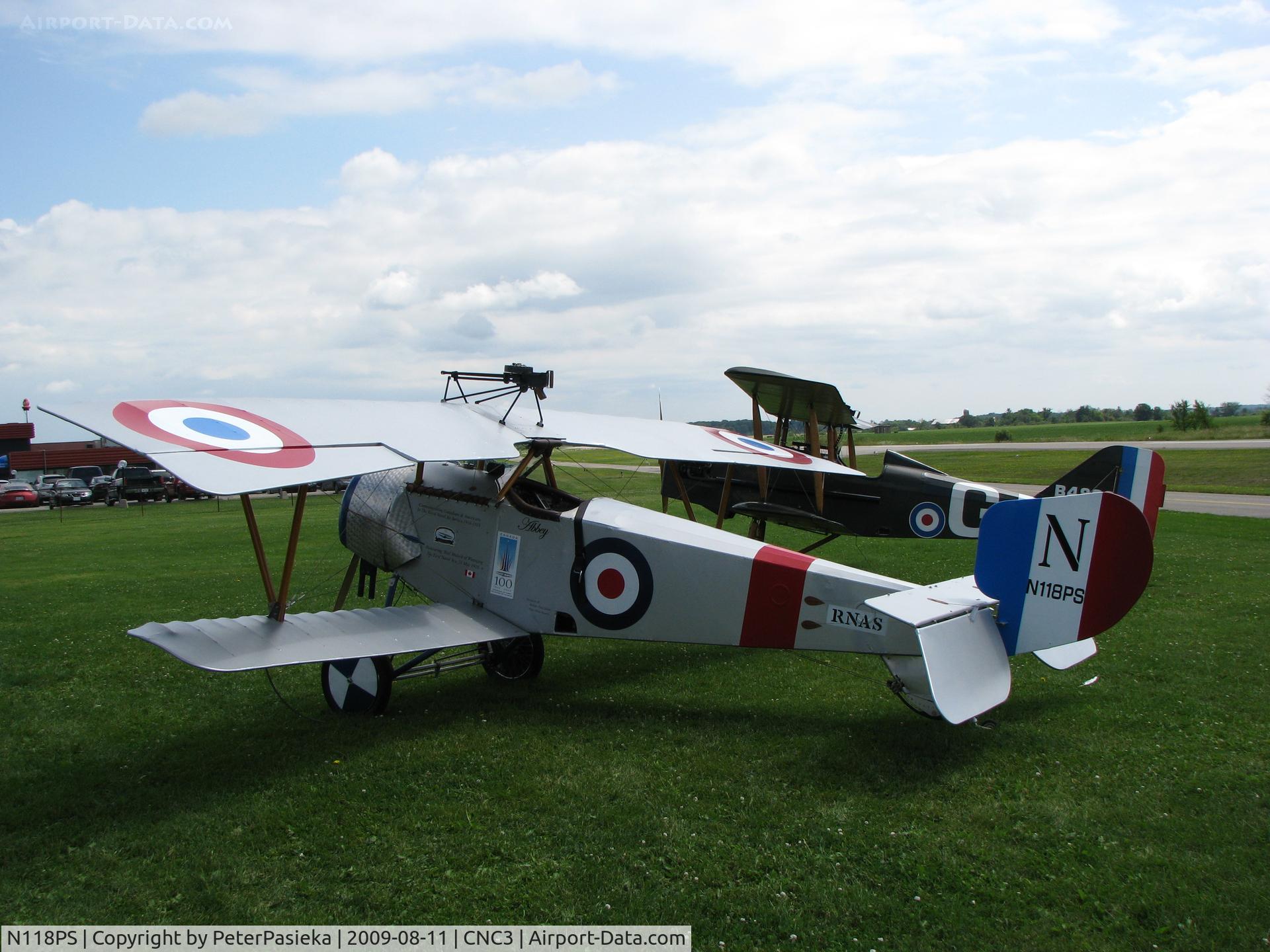 N118PS, 2003 Nieuport 11 Replica C/N 009, 7/8 scale Nieuport 11 visiting The Great War Flying Museum