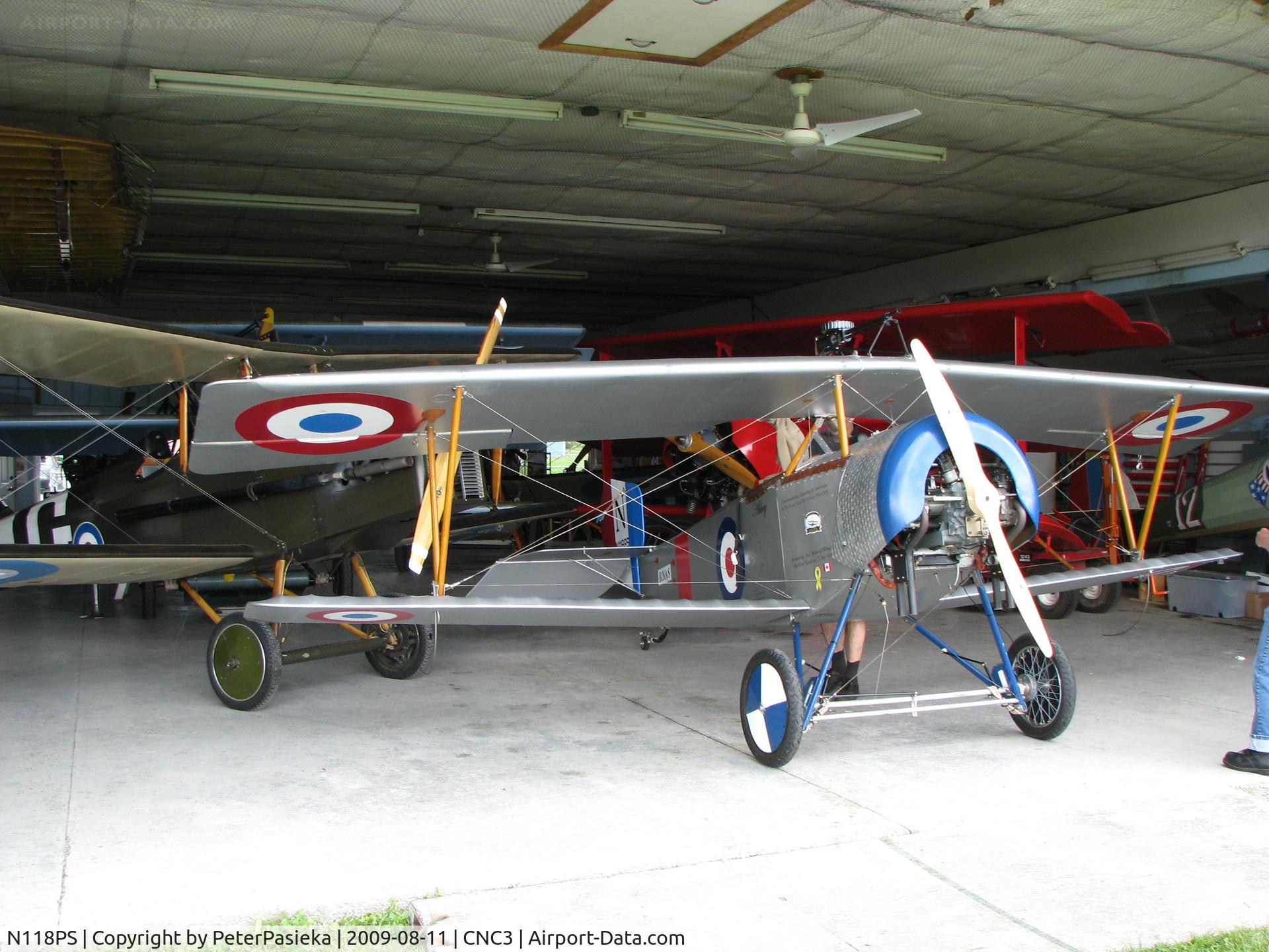 N118PS, 2003 Nieuport 11 Replica C/N 009, 7/8 scale Nieuport 11 visiting The Great War Flying Museum