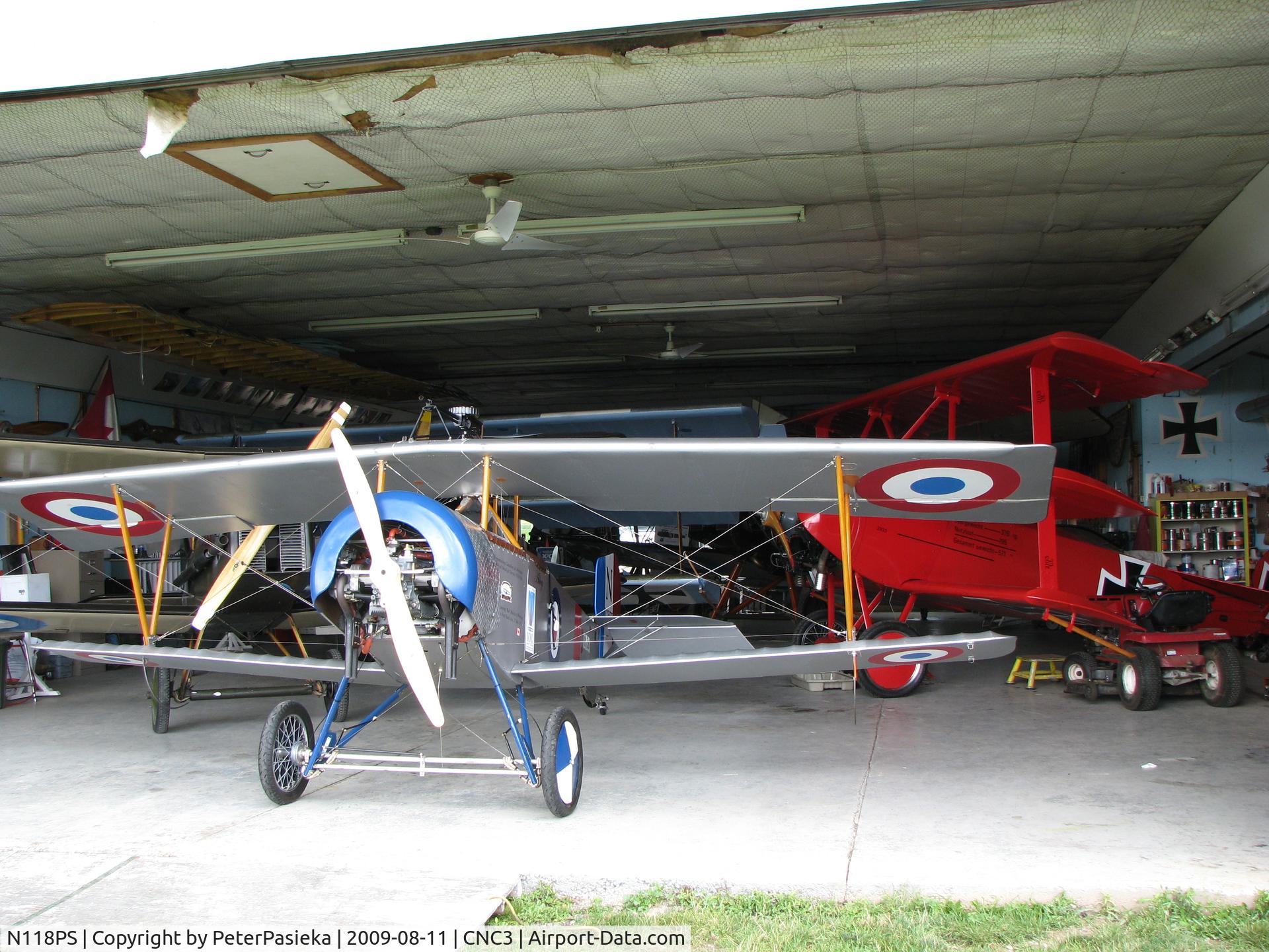 N118PS, 2003 Nieuport 11 Replica C/N 009, 7/8 scale Nieuport 11 visiting The Great War Flying Museum