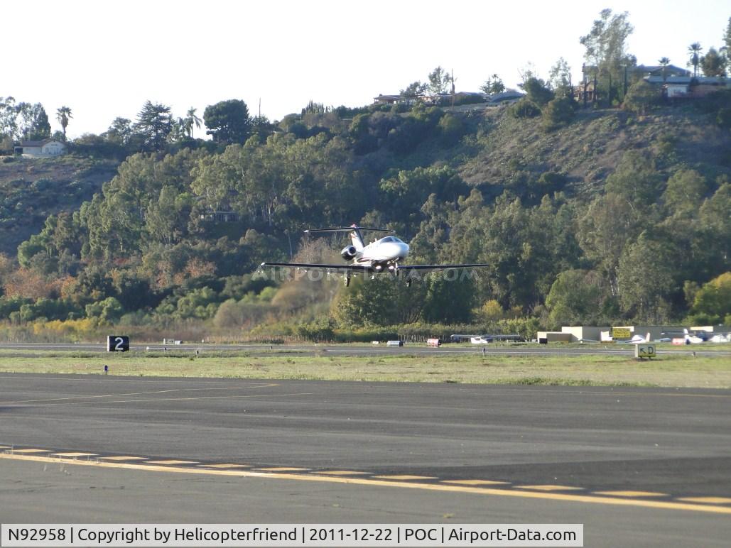 N92958, 2011 Cessna 510 Citation Mustang Citation Mustang C/N 510-0383, Early lift off due to high winds