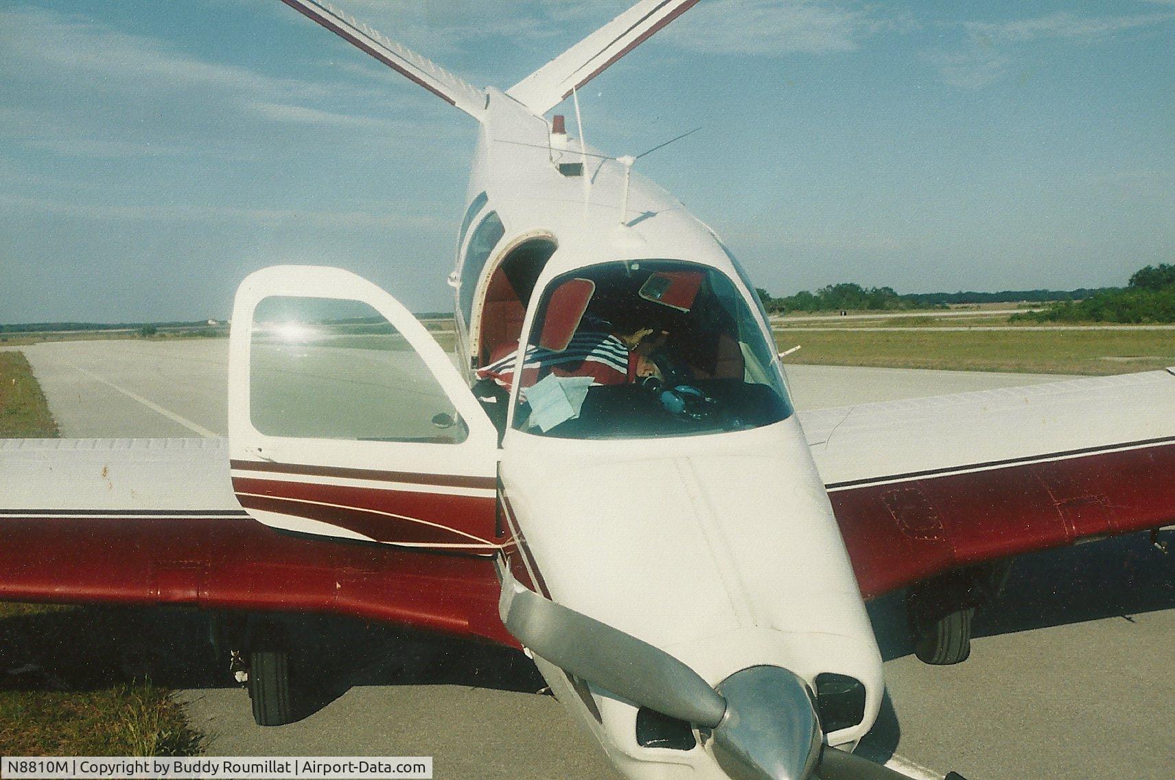 N8810M, 1951 Beech C35 Bonanza C/N D-2700, Nose Gear folded up shortly after landing.