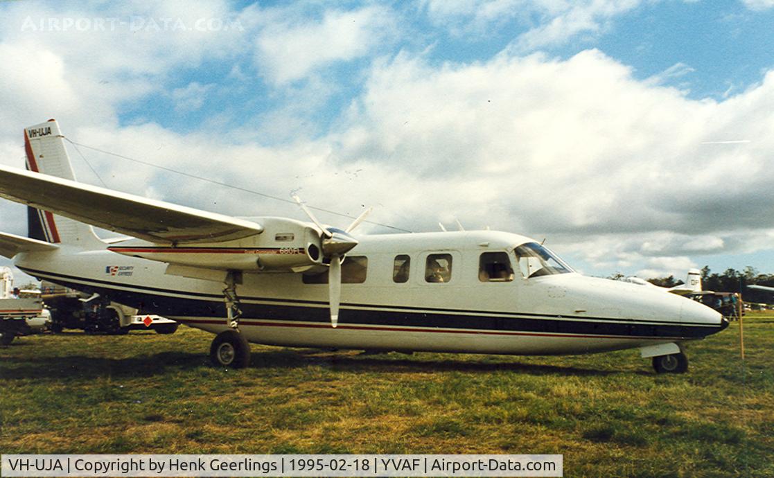 VH-UJA, 1965 Aero Commander 680FL Commander C/N 1521-100, Skyrace Tasmania - Valley Field Airport - Tasmania