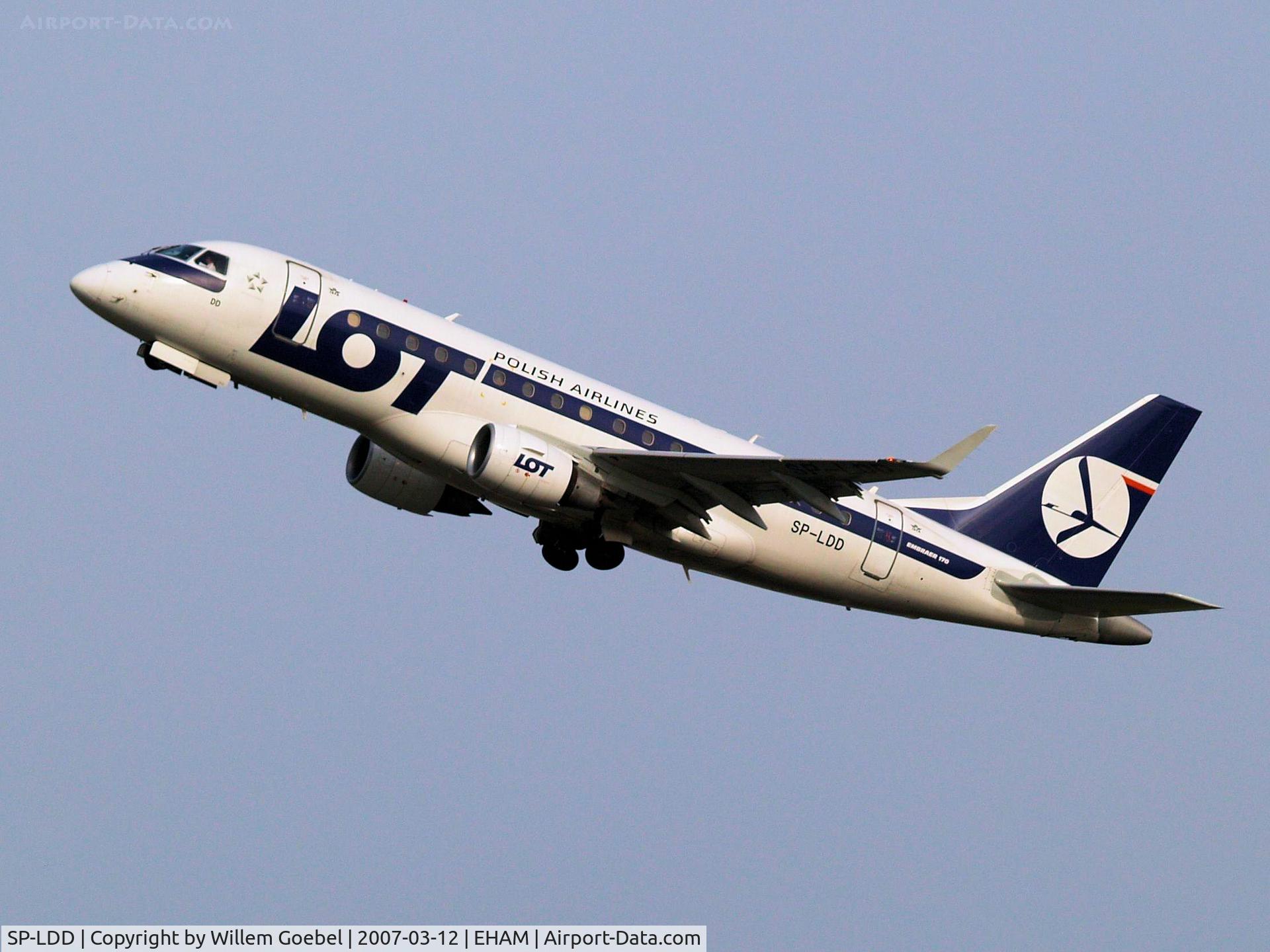 SP-LDD, 2004 Embraer 170ST (ERJ-170-100ST) C/N 17000027, Take off from Amsterdam Airport on runway 24