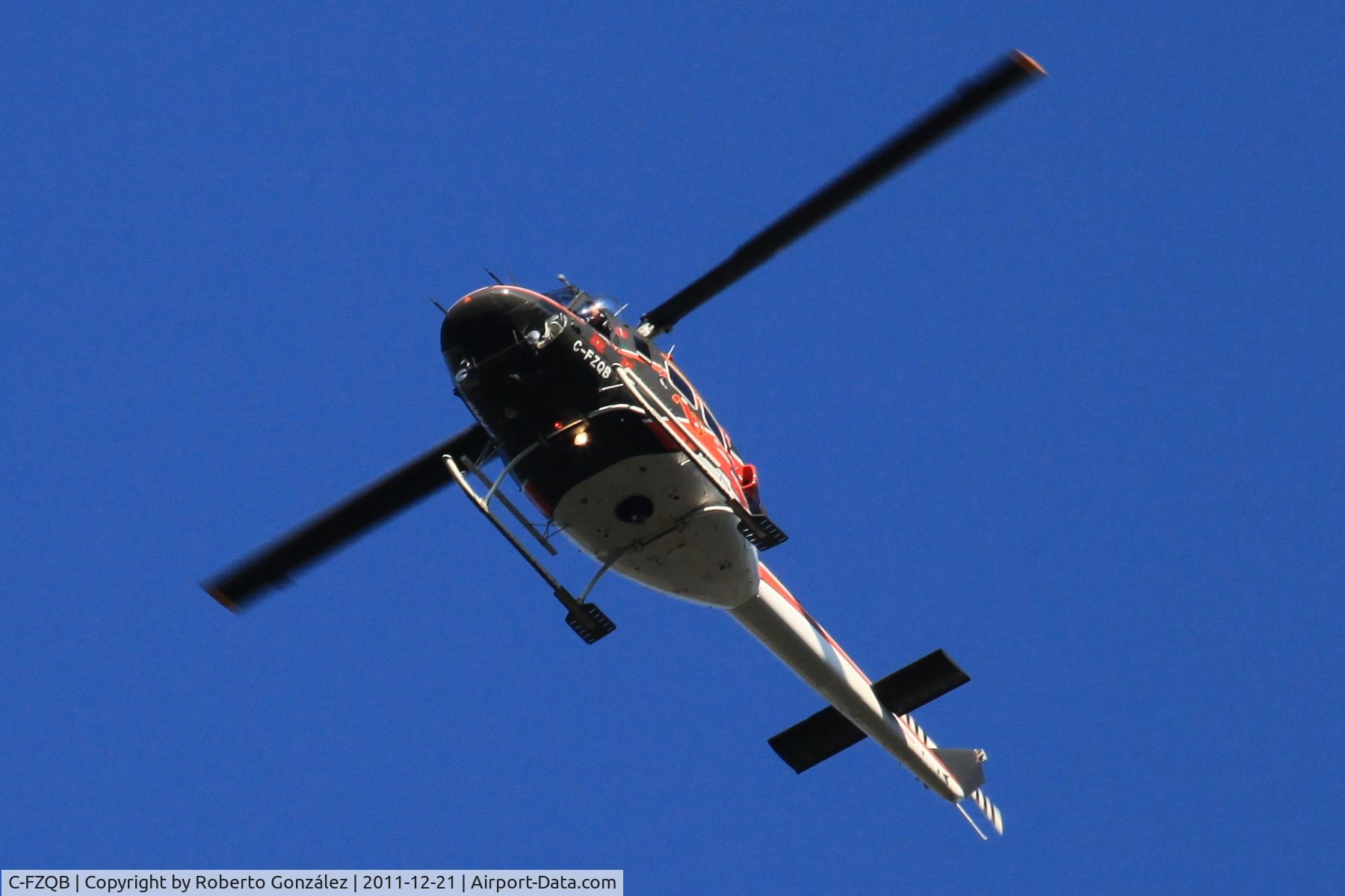 C-FZQB, 1974 Bell 212 C/N 30629, Flying over La Estanzuela Park, Just South of Monterrey Mexico on 12/21/11 at 8:50 a.m.