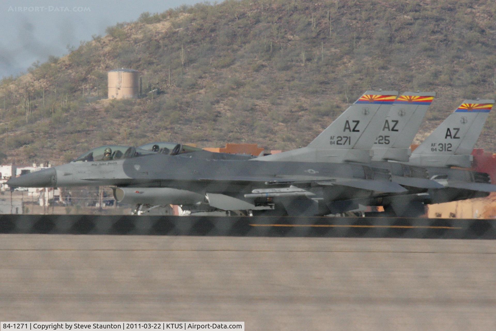 84-1271, 1984 General Dynamics F-16C Fighting Falcon C/N 5C-108, Taken at Tucson International Airport, in March 2011 whilst on an Aeroprint Aviation tour
