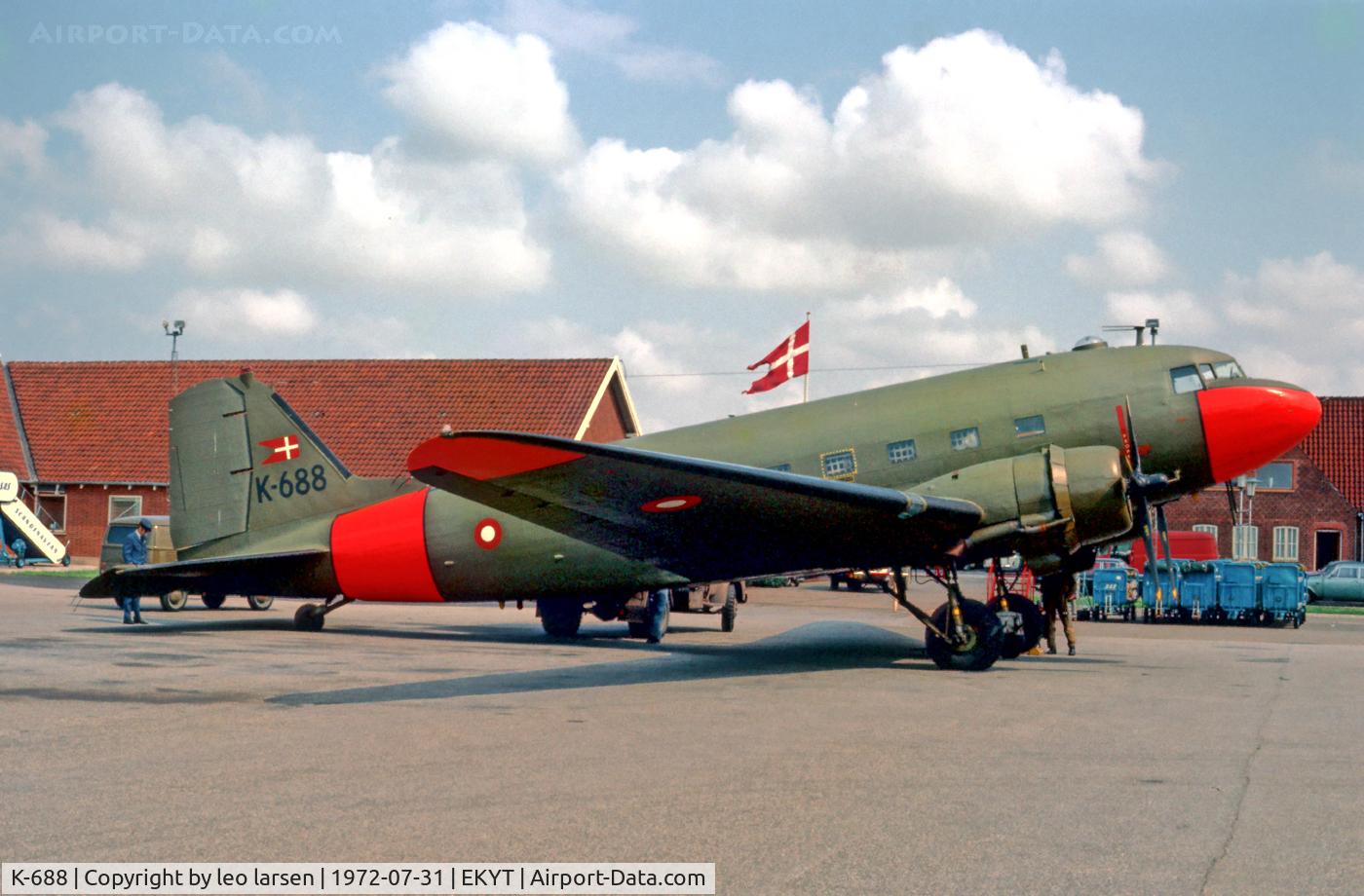 K-688, 1943 Douglas C-47A Skytrain C/N 20118, AAlborg AB 31.7.72