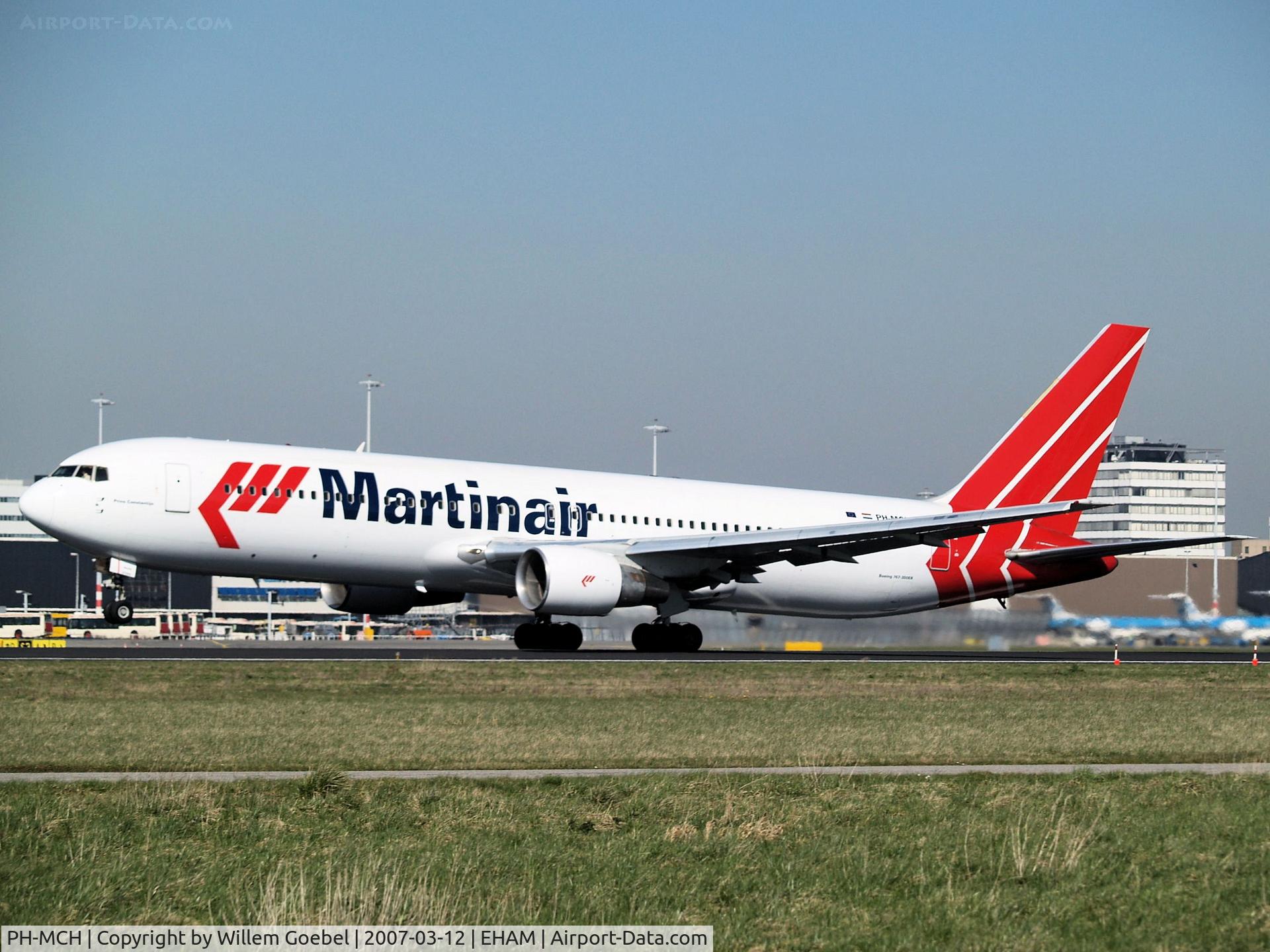 PH-MCH, 1990 Boeing 767-31A/ER C/N 24429, Take off from Amsterdam Airport of runway24