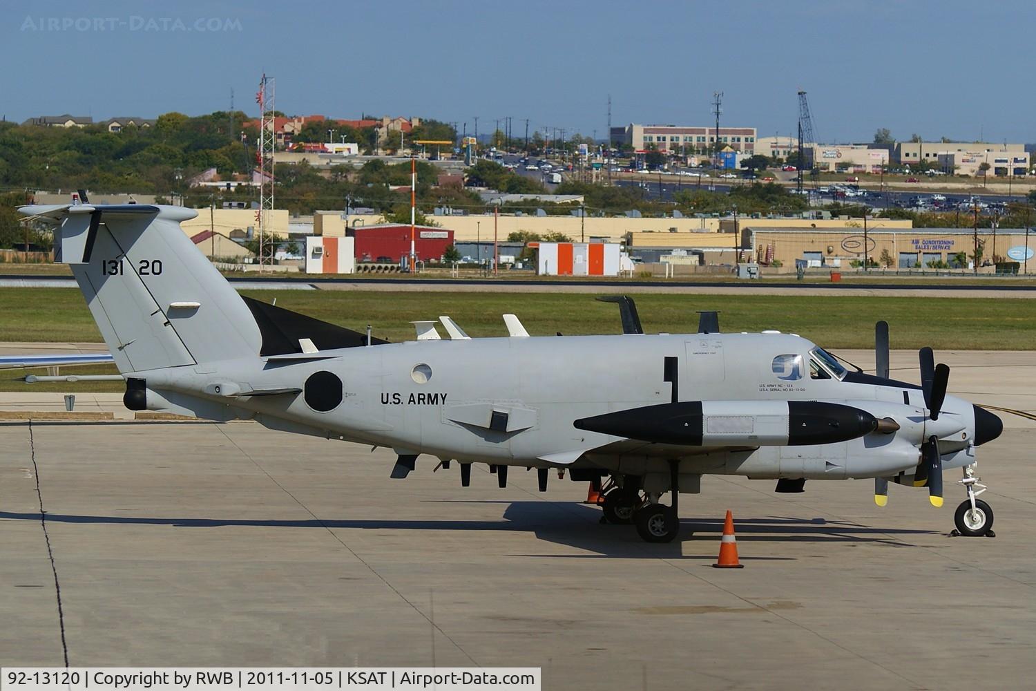 92-13120, 1992 Beech RC-12X Guardrail C/N FE-026, Parked