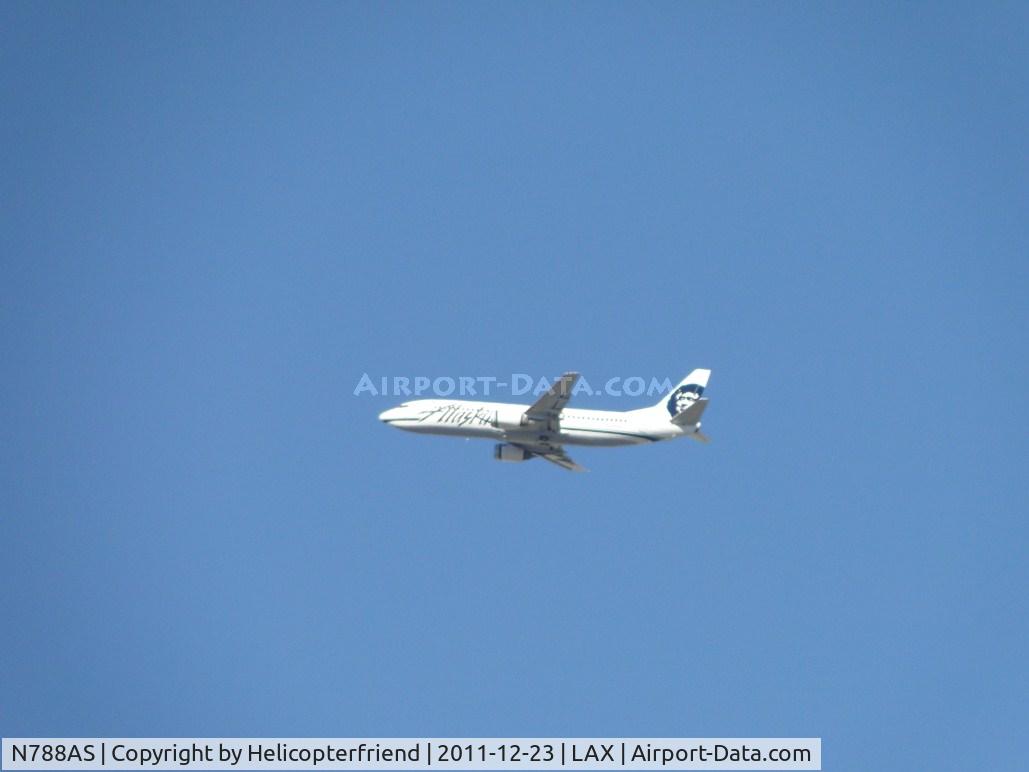 N788AS, 1997 Boeing 737-490 C/N 28885, On final, approximately 12 -13 miles out, for runway 24