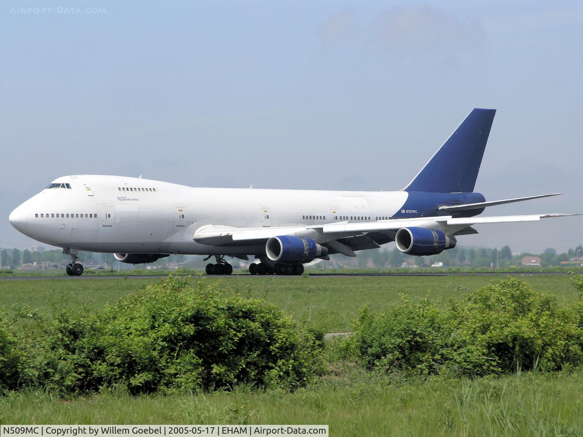 N509MC, 1976 Boeing 747-230B C/N 21221, Landing on runway R18 of Amsterdam Airport