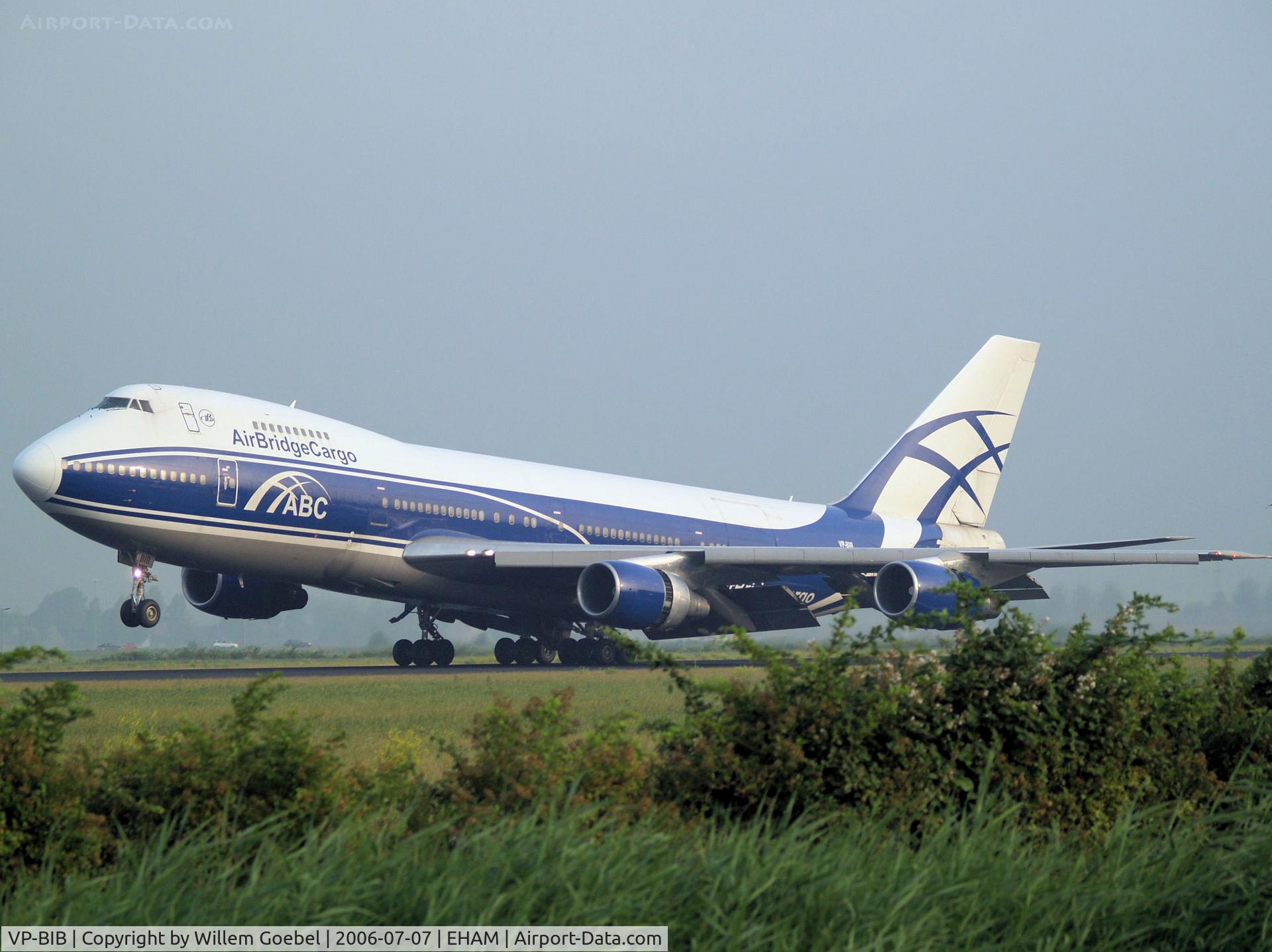 VP-BIB, 1980 Boeing 747-243B C/N 22506, Landing on runway R18 of Amsterdam Airport