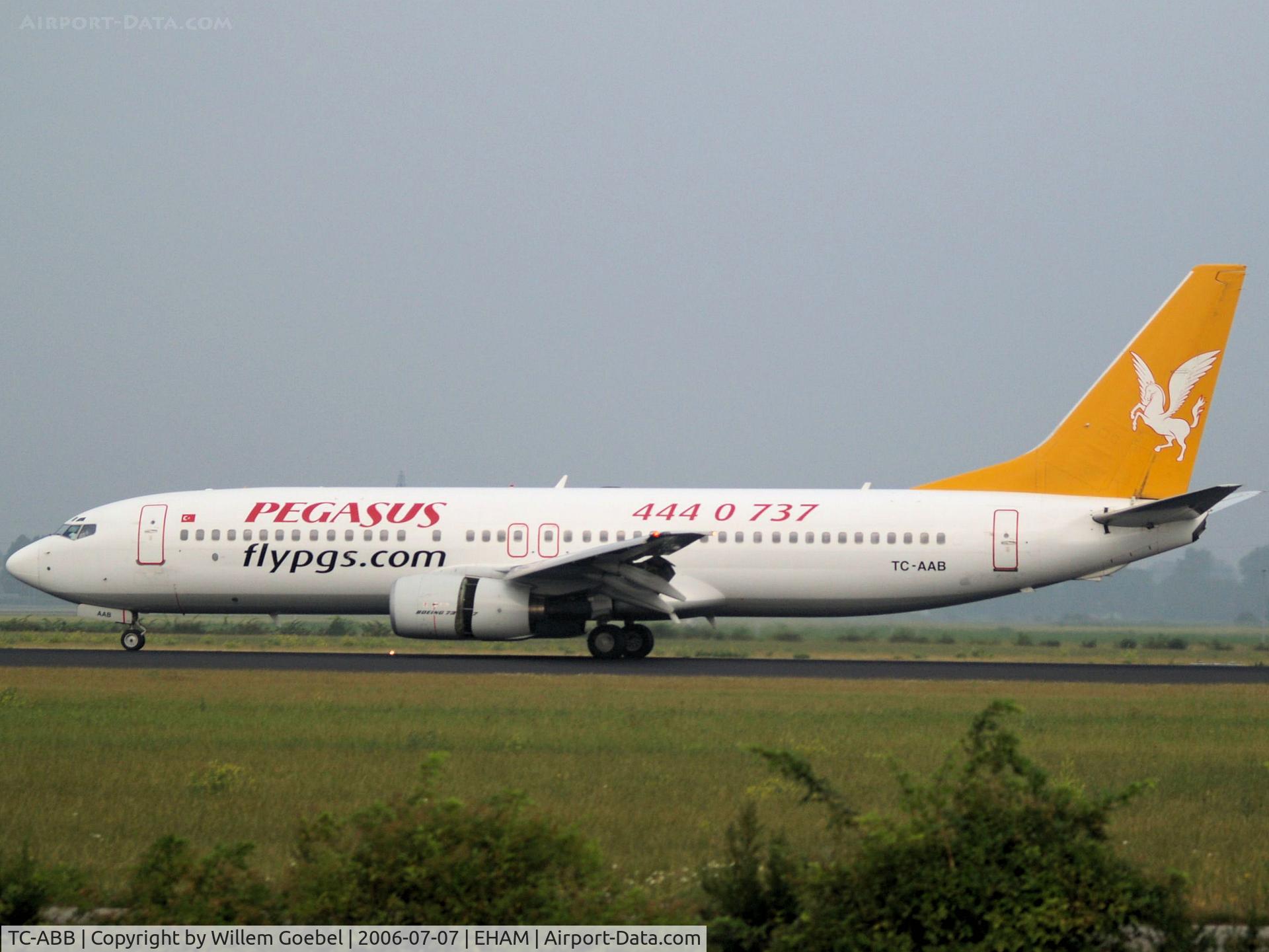 TC-ABB, 1996 Airbus A321-111 C/N 597, Landing on runway R18 of Amsterdam Airport